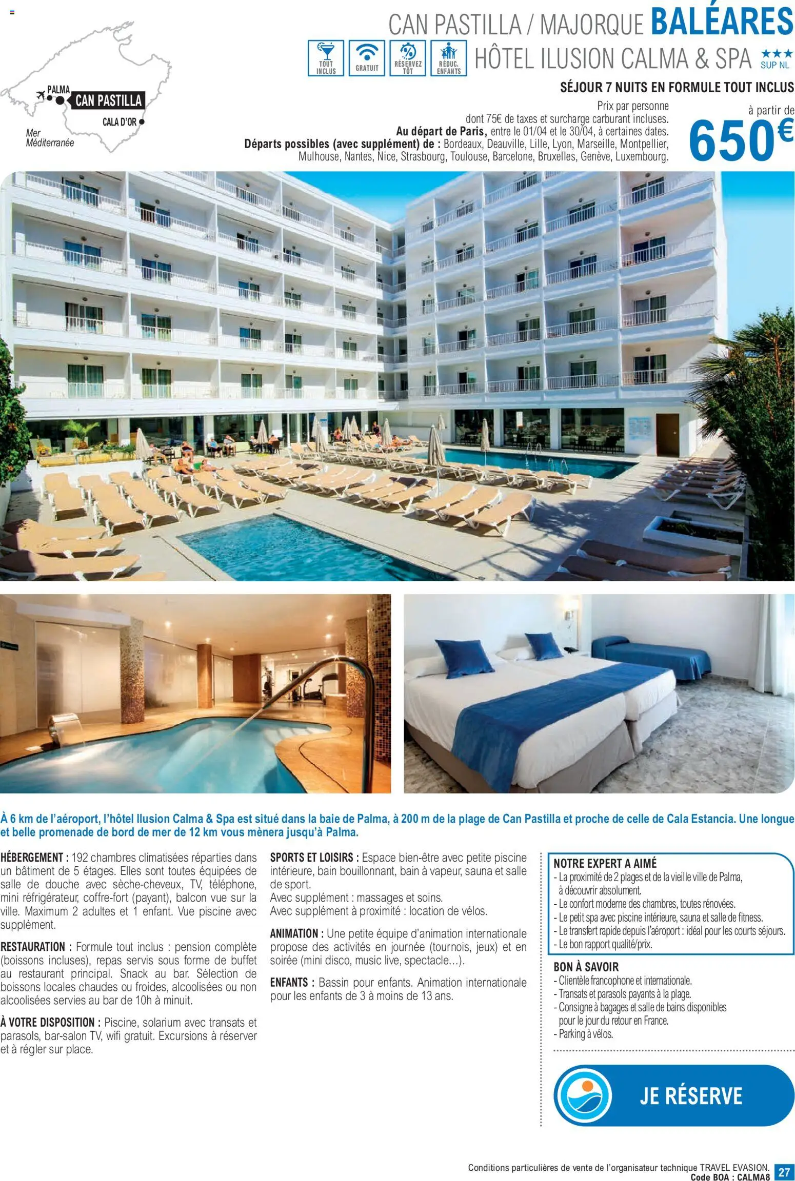{H1} | Page: 27 | Produits: Boissons, Buffet, Piscine, Jeux