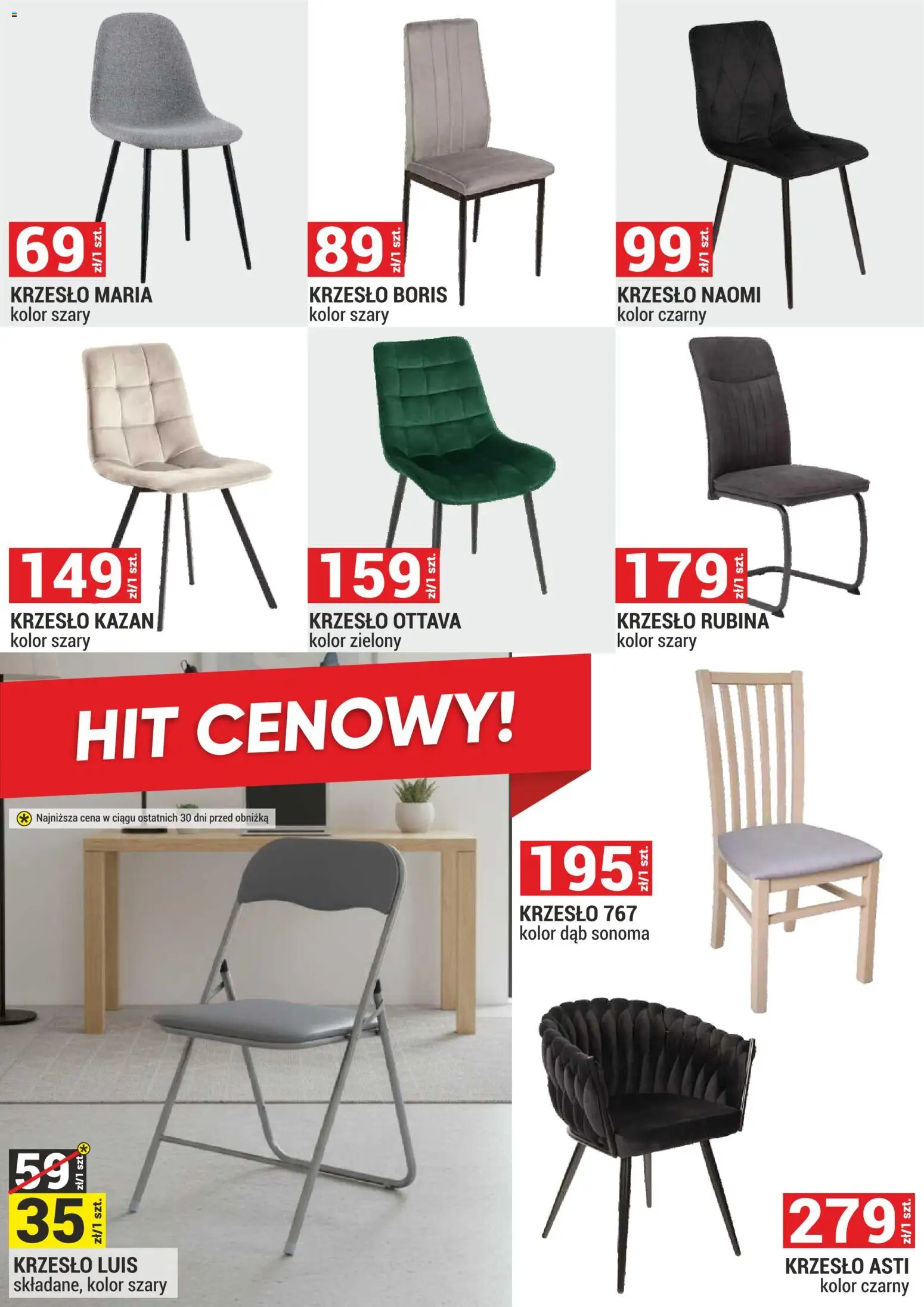 Merkury Market gazetka - Meble, Wypoczynki, Materace od 01.07.2026 | Strona: 41 | Produkty: Krzesło