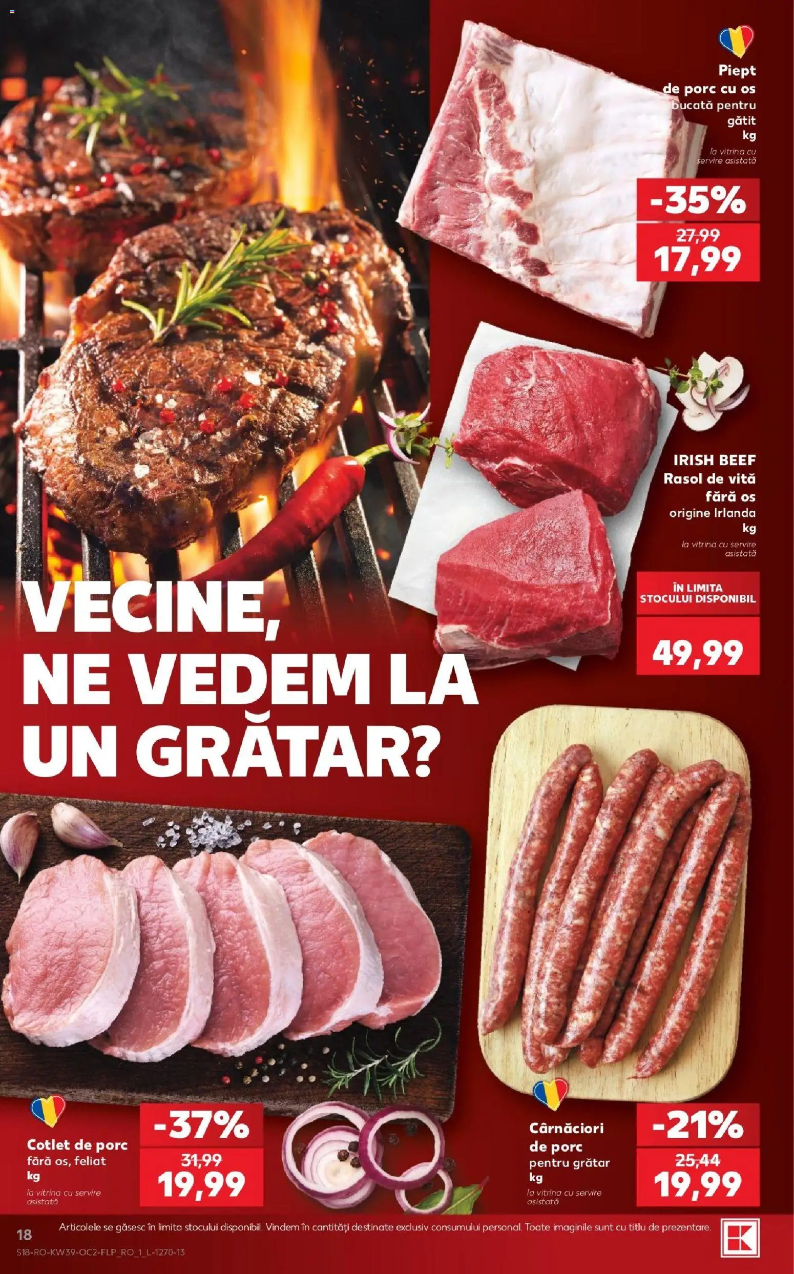 Kaufland Miercurea Ciuc 23.09.2026 - Revista si Oferta | Pagină: 18 | Produse: Vită, Grătar, Vitrină, Rasol