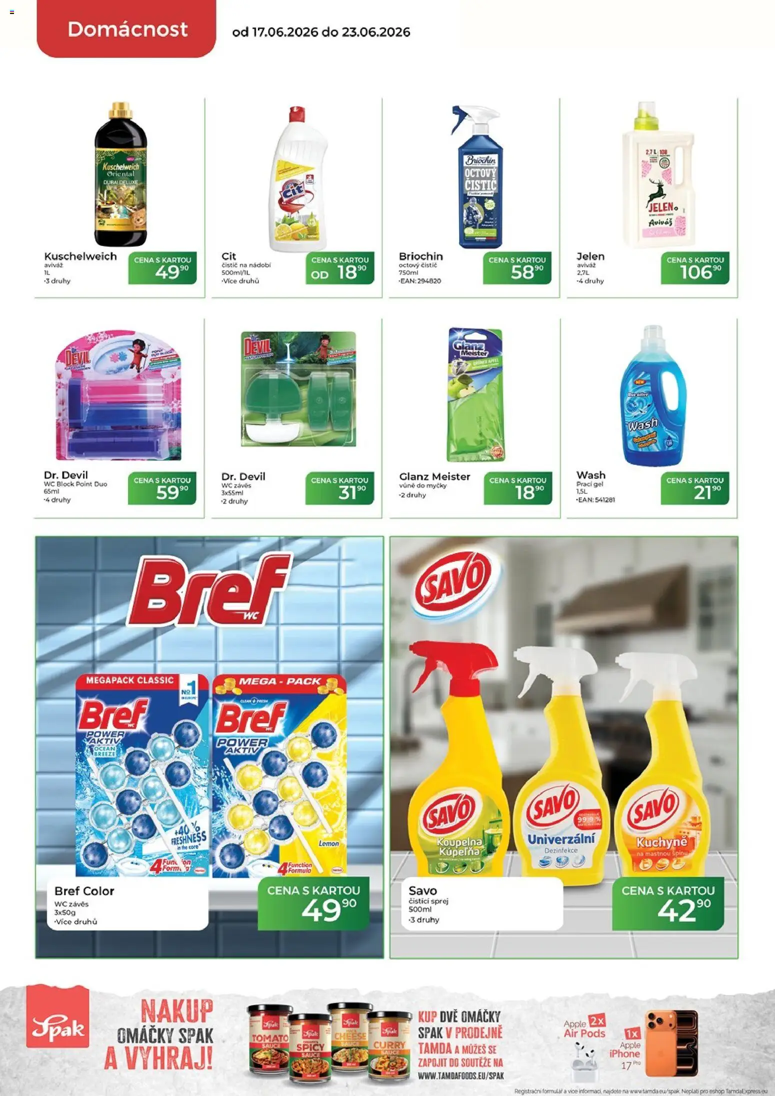 Tamda Foods leták od 17.06.2026 | Strana: 54 | Produkty: Aviváž, Prací gel, Nádobí, Savo