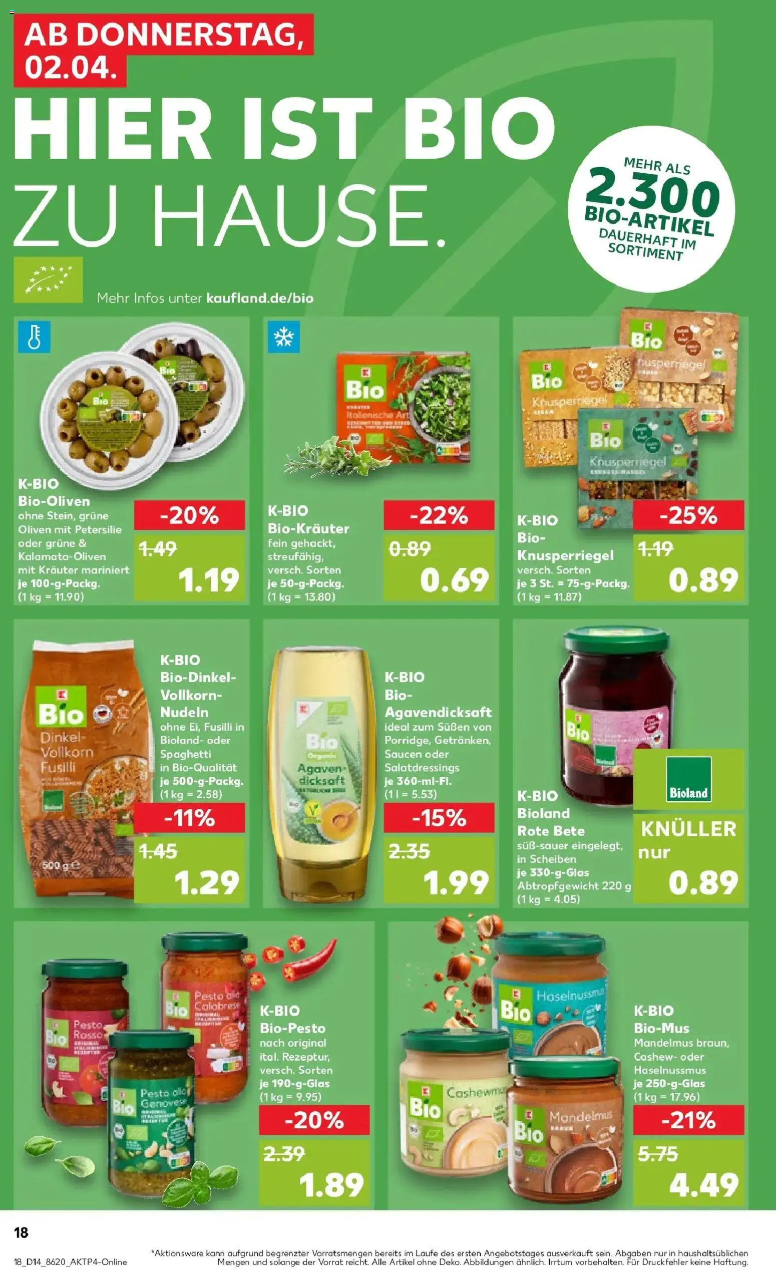 Kaufland Prospekt Bergkamen	 – gültig ab 02.04.2026 | Seite: 20 | Produkte: Butter, Petersilie, Pasta, Nudeln