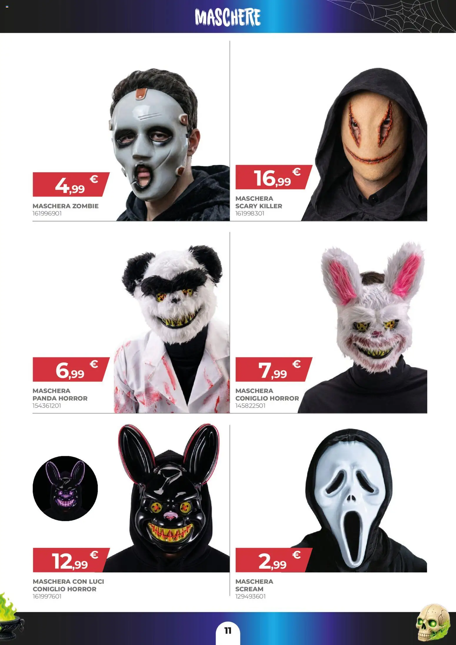 Volantino Toys Center del 01/10/2026 | Pagina: 11 | Prodotti: Maschera, Coniglio, Maschere