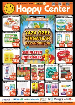 08 Temmuz 2026 tarihinden itibaren geçerli olan Happy Center kataloğu önizlemesi