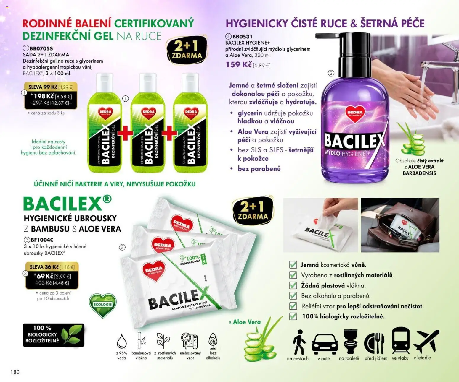 Nové Dedra akcie – leták je platný od 23.10.2026 | Strana: 80 | Produkty: Aloe Vera, Mydlo, Voda