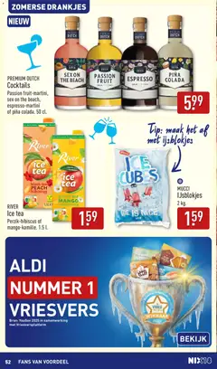 Aldi folder - Buiten eten - Voorbeeld van een folder van Aldi, geldig van 11.05.2026 | Pagina: 52 | Producten: Roomboter, Kip, Mango, Appel
