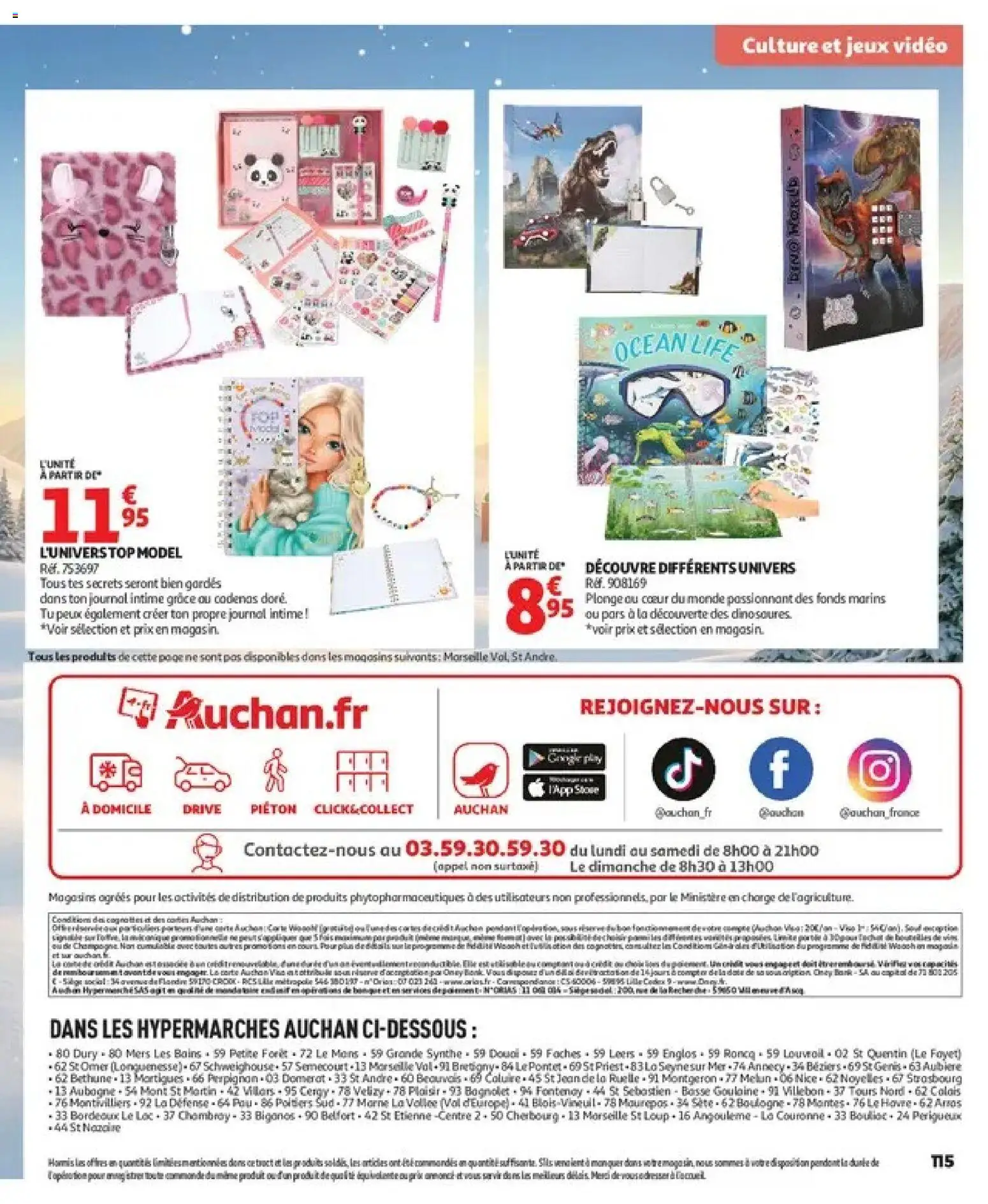 {H1} | Page: 115 | Produits: Vidéo, Jean, Jeux, Cadenas