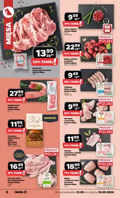 Pogląd oferty "Mięso z nogi kurczaka bez kości Sztuka Mięsa, Mięso z nogi kurczaka bez kości Sztuka Mięsa" - ważna od 21.09.2026 | Strona: 8