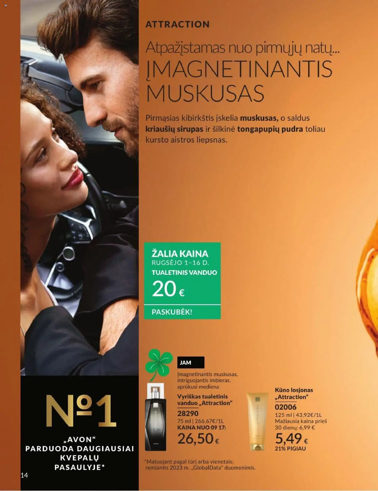 AVON akcijos nuo 2026.09.01 | Puslapis: 14 | Prekių: Vanduo, Tualetinis vanduo, Pudra, Sirupas