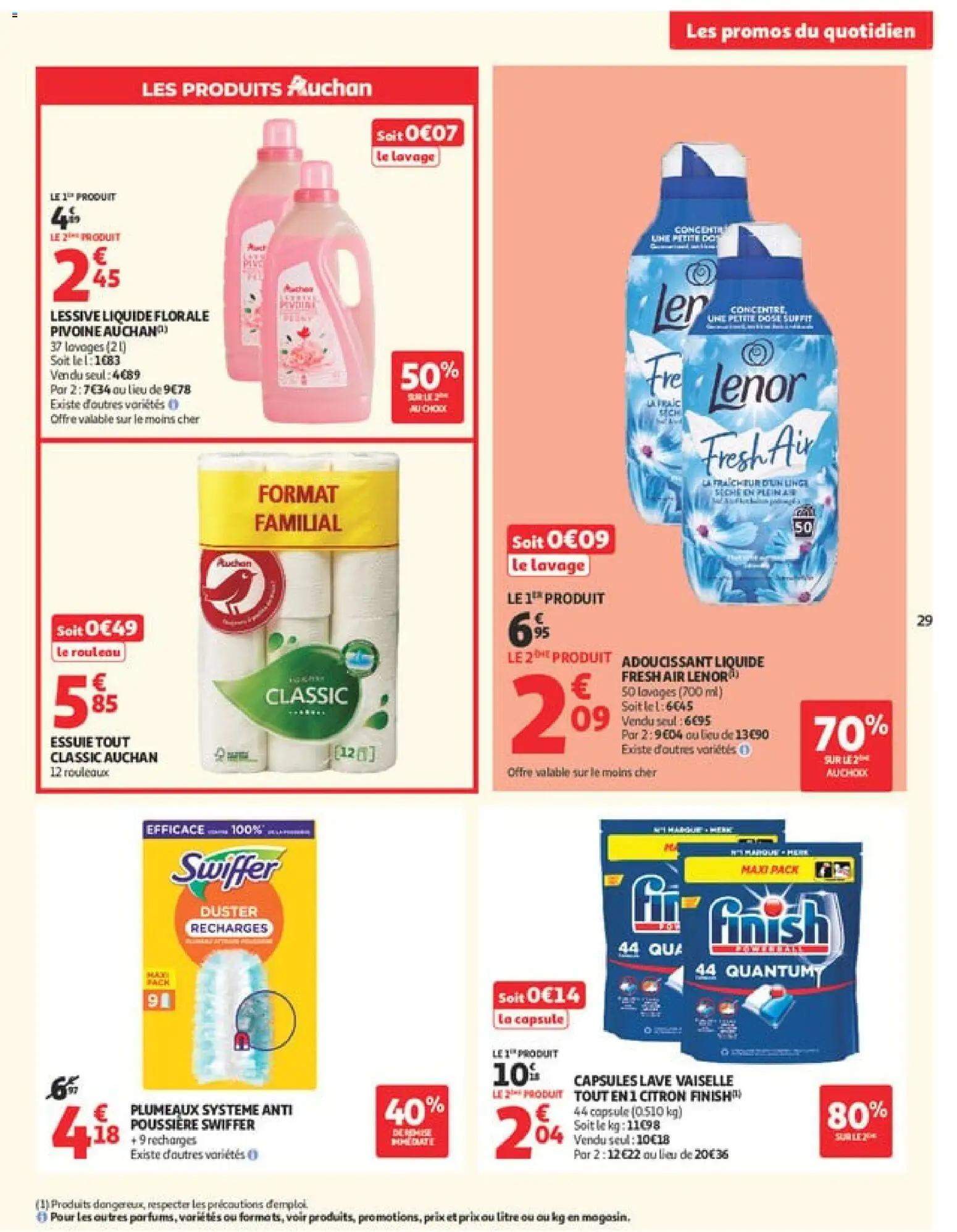 {H1} | Page: 29 | Produits: Citron, Rouleau, Adoucissant, Lessive