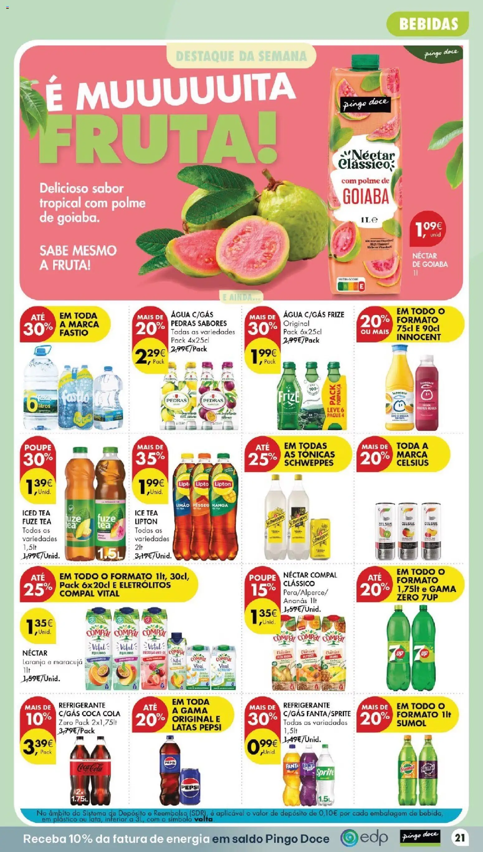 Pingo Doce folheto │ válido de 20/10/2026 | Página: 21 | Produtos: Pepsi, Fanta, Manga, Ananás