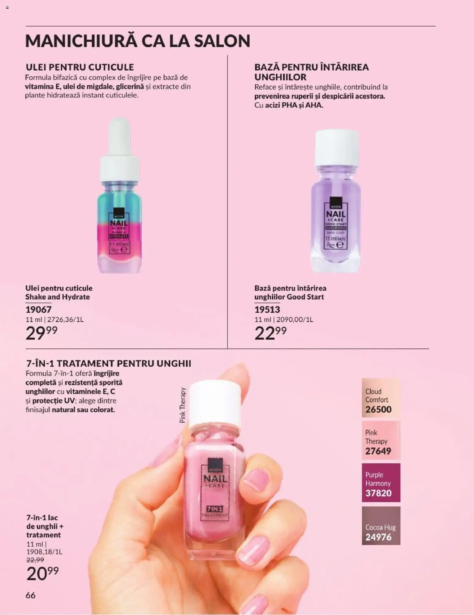Noul catalog Avon – valabil de la 01.09.2026 | Pagină: 66 | Produse: Ulei pentru cuticule, Ulei, Shake