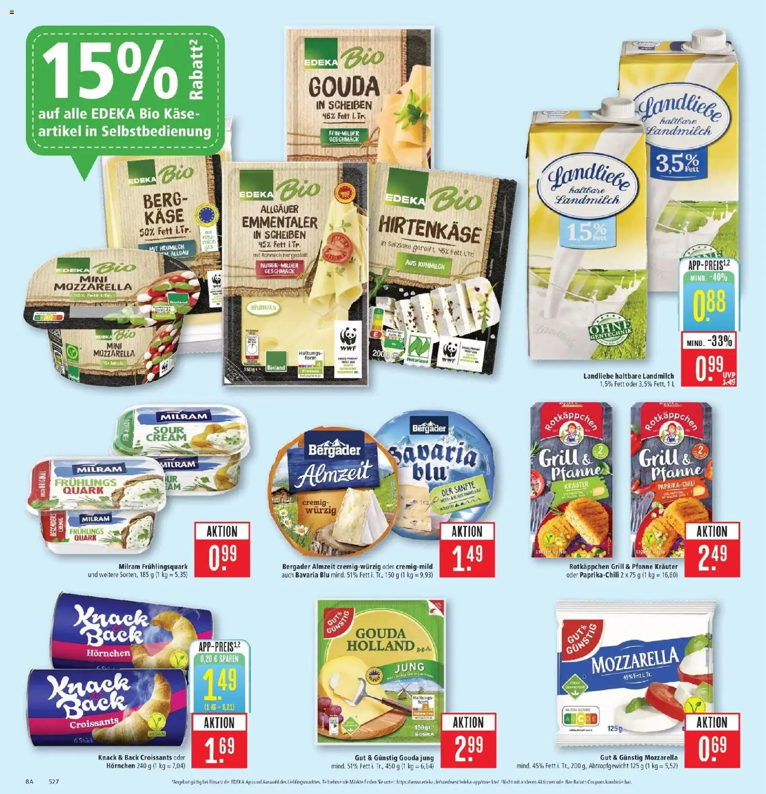 Marktkauf Prospekt Aschaffenburg (ab 17.08.2026) » Angebote online | Seite: 8 | Produkte: Käse, Mozzarella, Gouda, Rotkäppchen