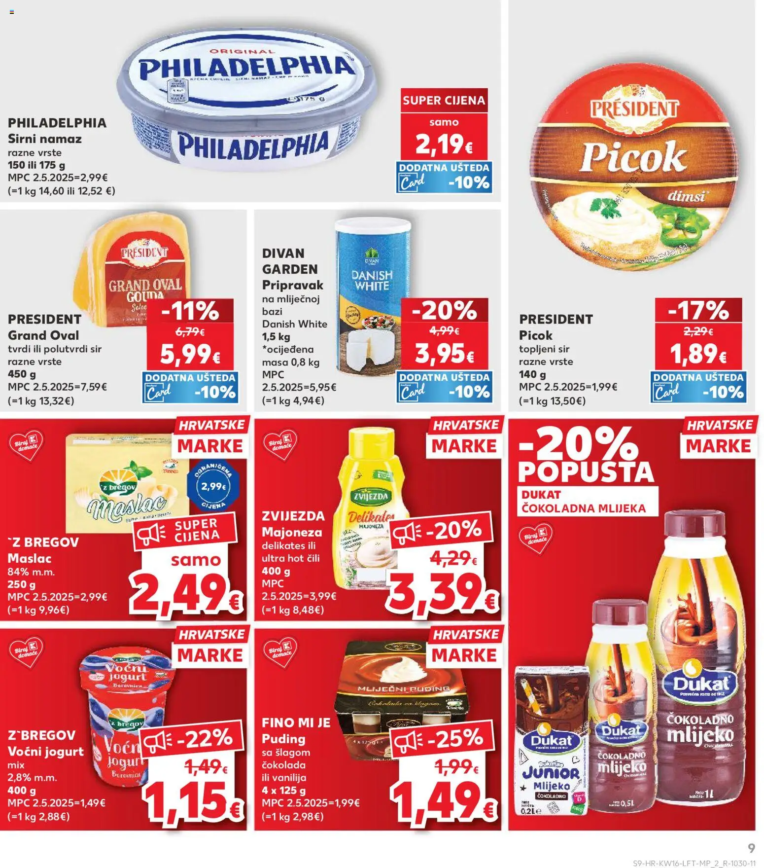Kaufland katalog | vrijedi od 15.04.2026 | Stranica: 9 | Proizvodi: Jogurt, Puding, Čili, Namaz