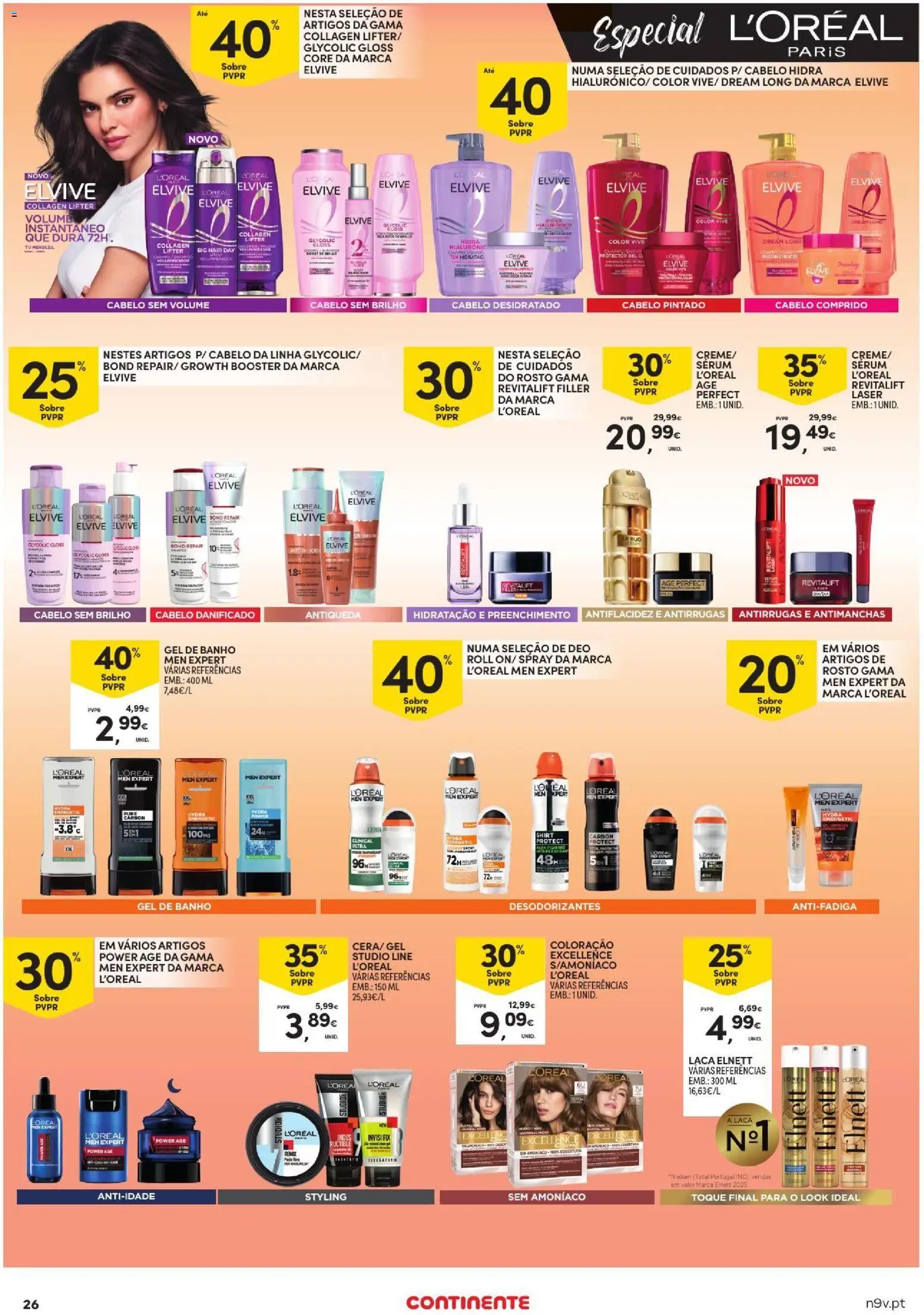 Continente Açores │ válido de 17/09/2026 | Página: 26 | Produtos: Gloss, Gel de banho, Sérum, Banho