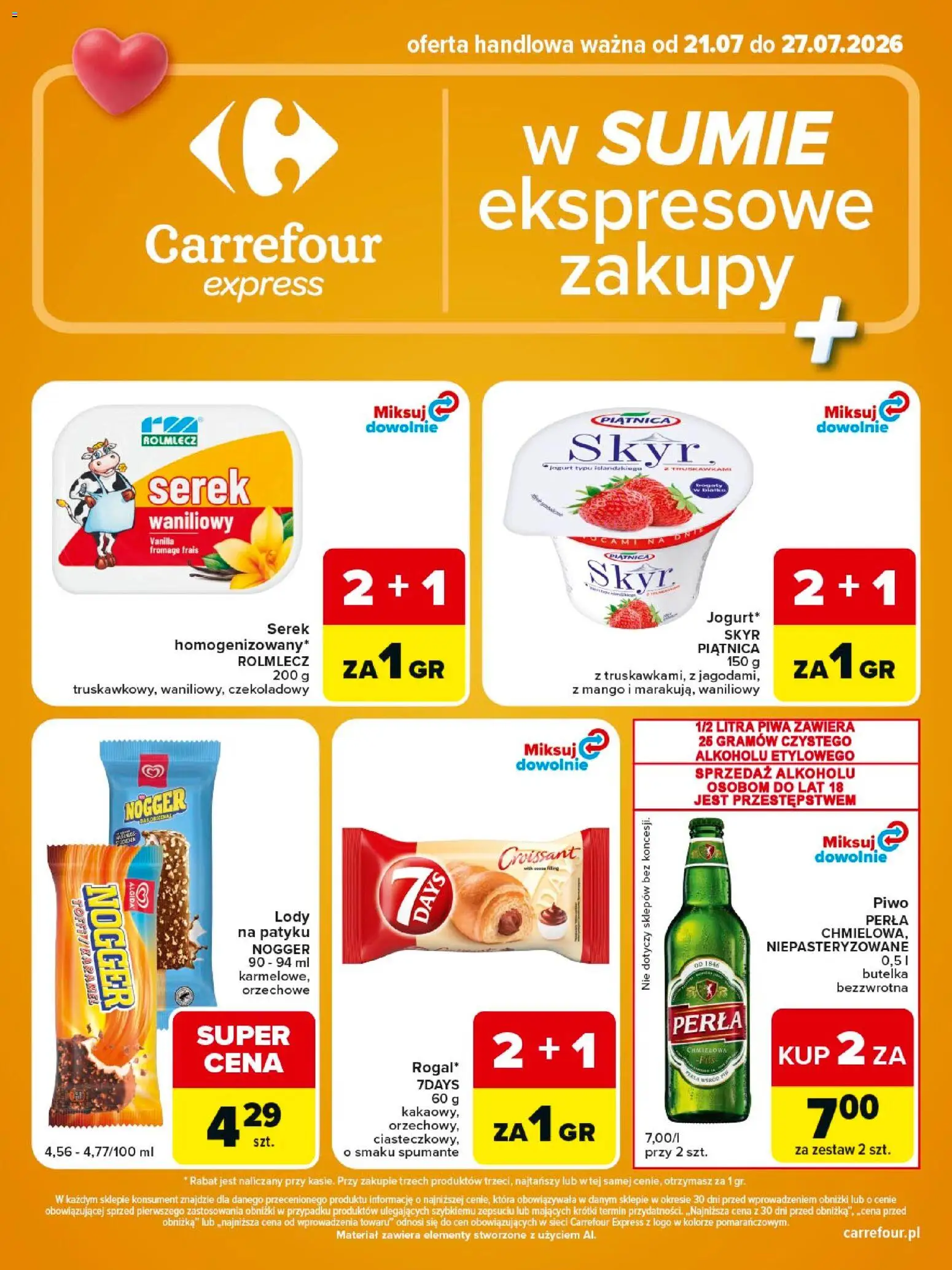 Carrefour gazetka - Express II od 21.07.2026 | Strona: 2 | Produkty: Mango, Serek, Lody, Skyr