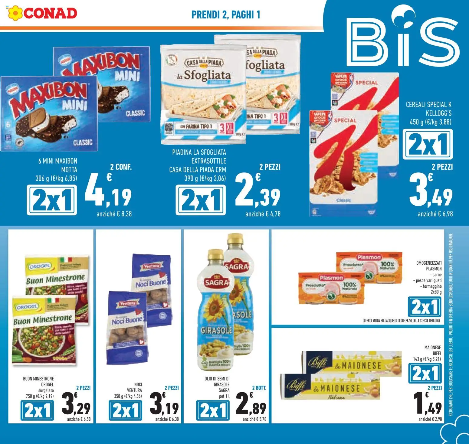 Volantino Conad del 09/09/2026 | Pagina: 3 | Prodotti: Pesce, Prosciutto, Noci, Piadina