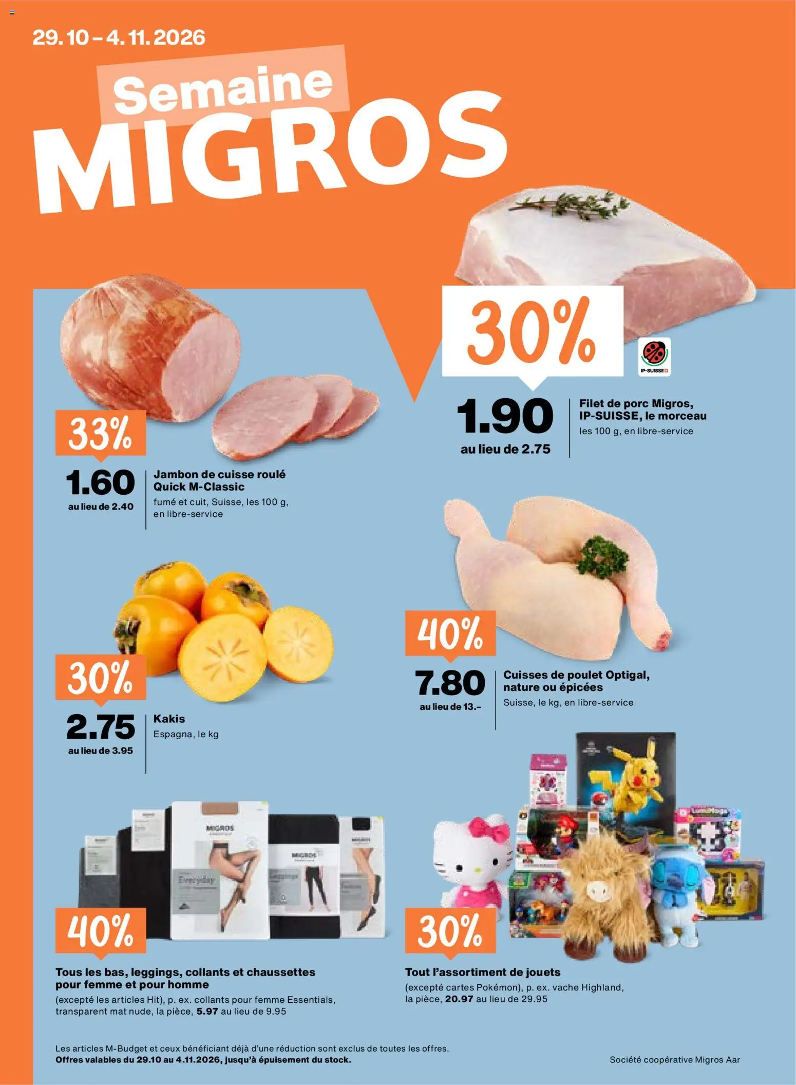 Migros aktionen FR – gültig ab 29.10.2026 | Seite: 1