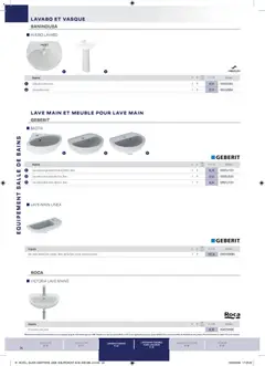 Rexel - Prévisualisation de Rexel - Brochure Sanitaire valide à partir de 20/04/2026 | Page: 24 | Produits: Meuble, Lavabo, Baignoire