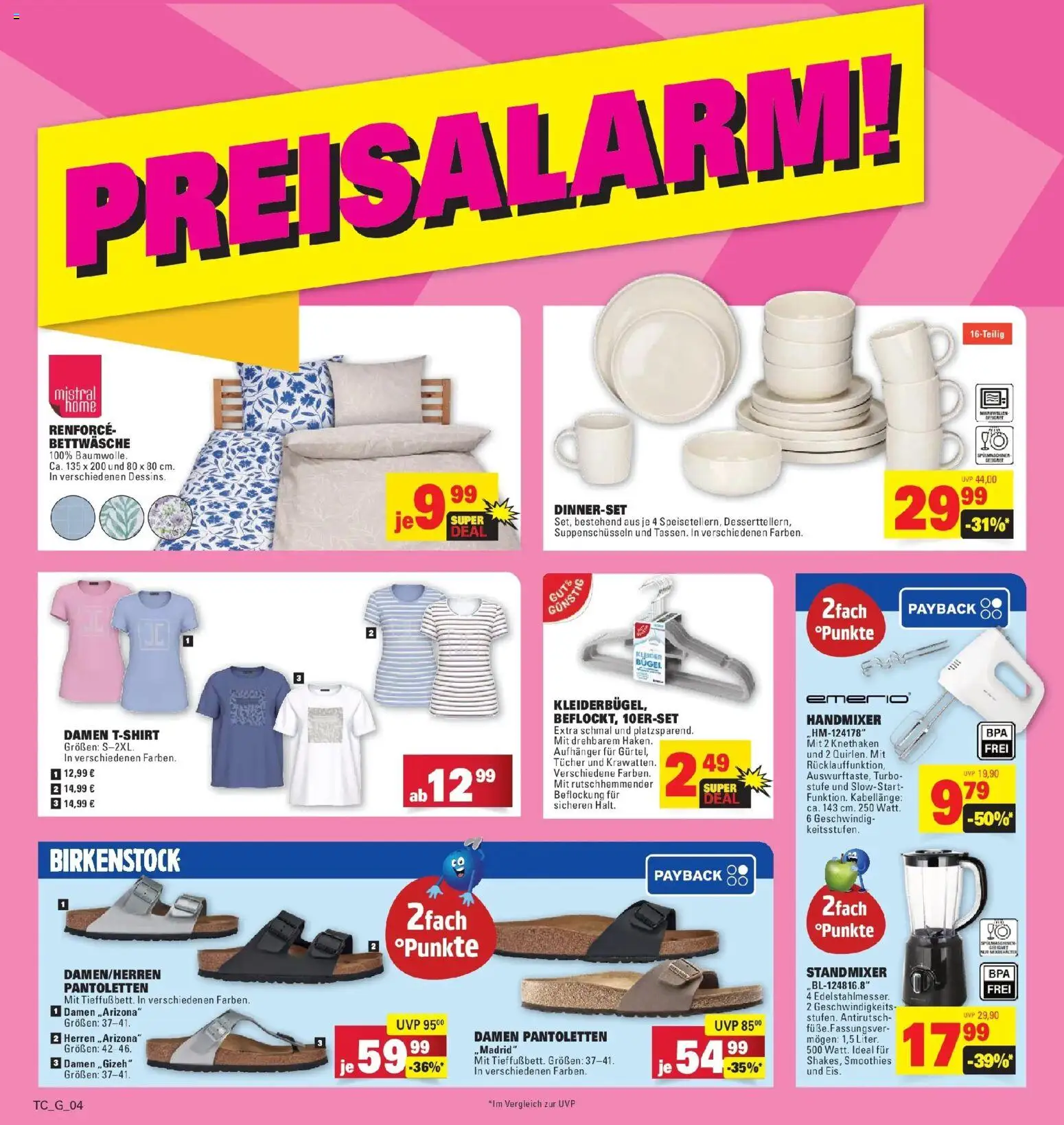 Edeka prospekt Göppingen	 – gültig ab 04.05.2026 | Seite: 38 | Produkte: Mixer, T-Shirt, Bettwäsche, Handmixer