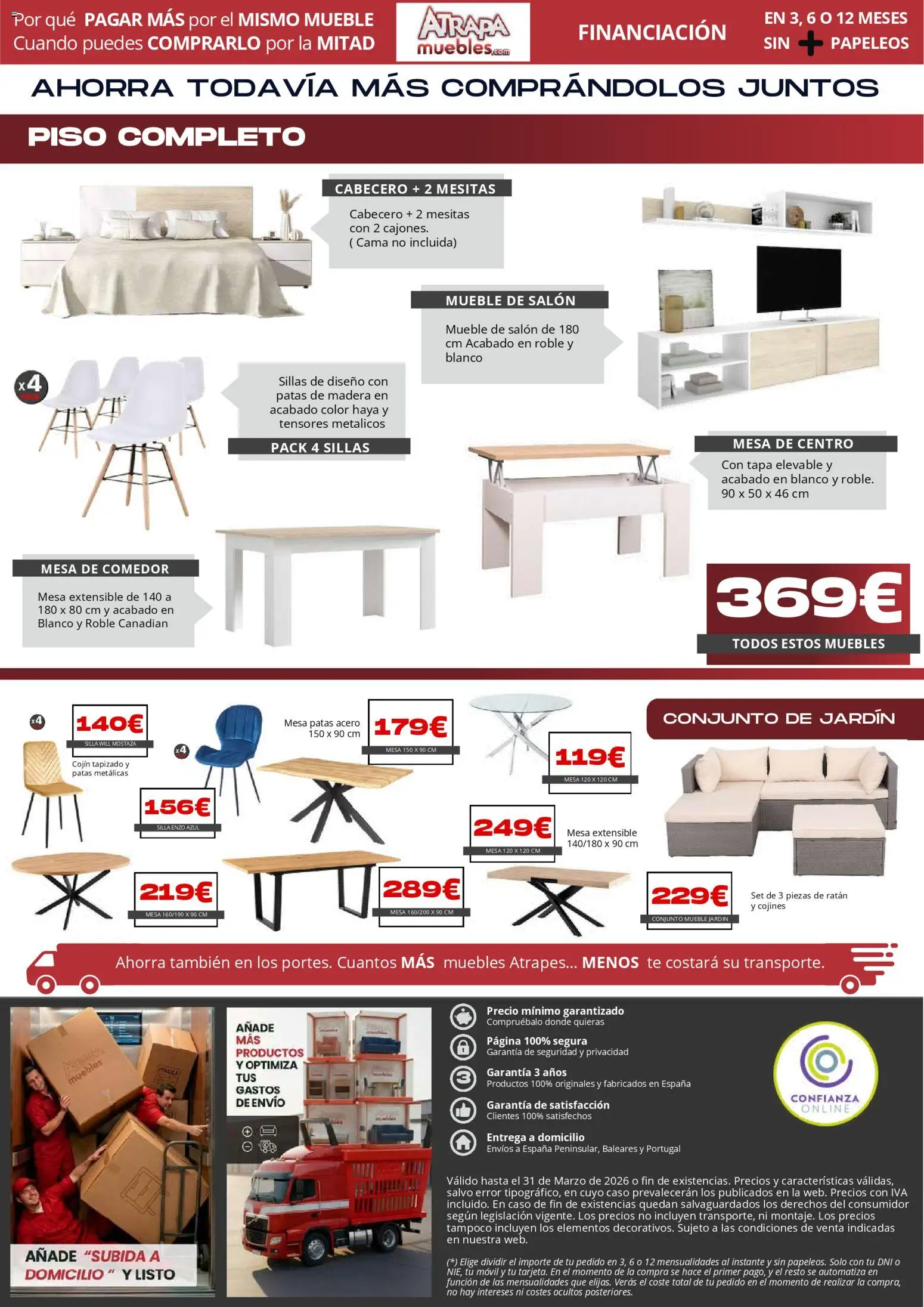 Atrapa Muebles folleto │ válido desde el 03.03.2026 | Página: 22 | Productos: Muebles, Cama, Mesa, Silla