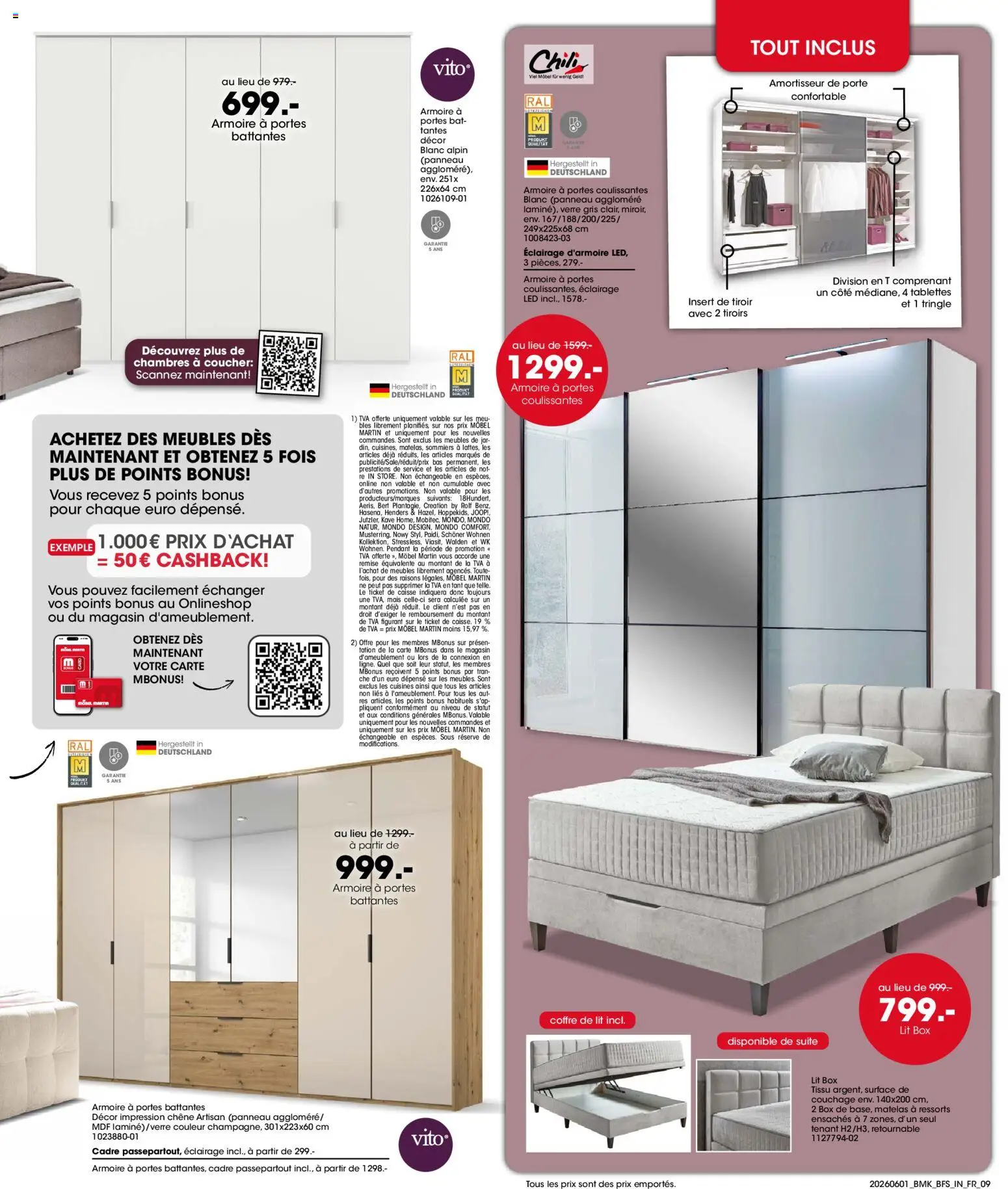 {H1} | Page: 9 | Produits: Lit, Matelas, Portes, Cadre