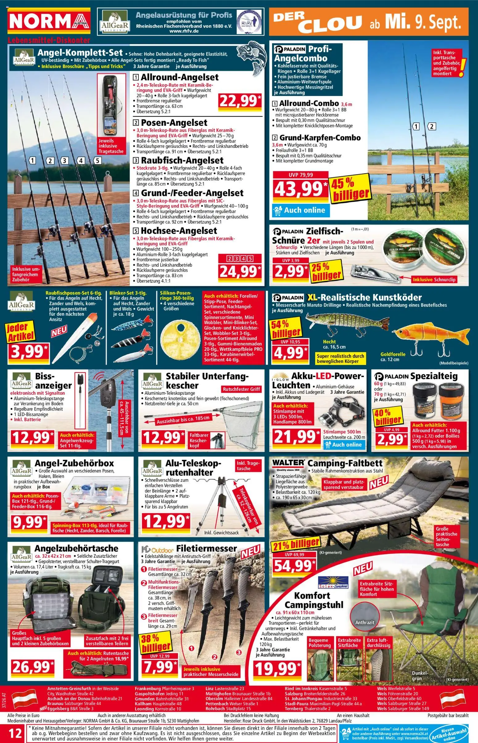 Norma Flugblatt gültig ab 07.09.2026 | Seite: 12 | Produkte: Tasche, Box, Batterie