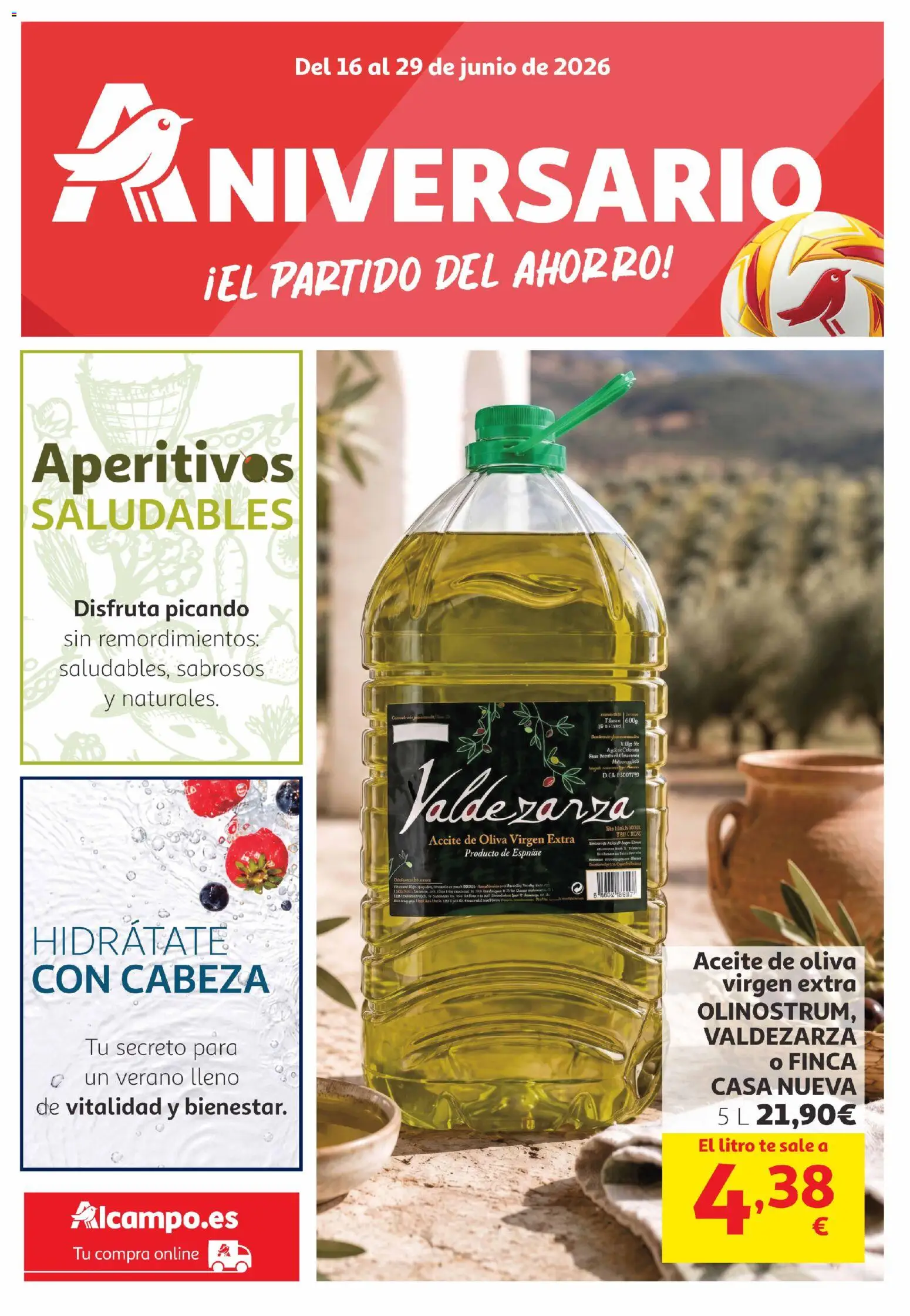 Alcampo Canarias │ válido desde el 16.06.2026 | Página: 1 | Productos: Aceite, Té, Aceite de oliva, Aceite de oliva virgen extra
