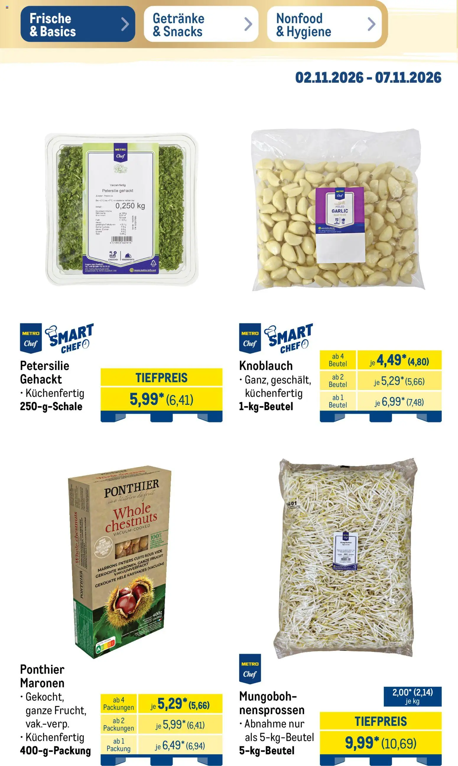 Metro Black Friday – gültig ab 02.11.2026 | Seite: 12 | Produkte: Zucker, Knoblauch, Petersilie