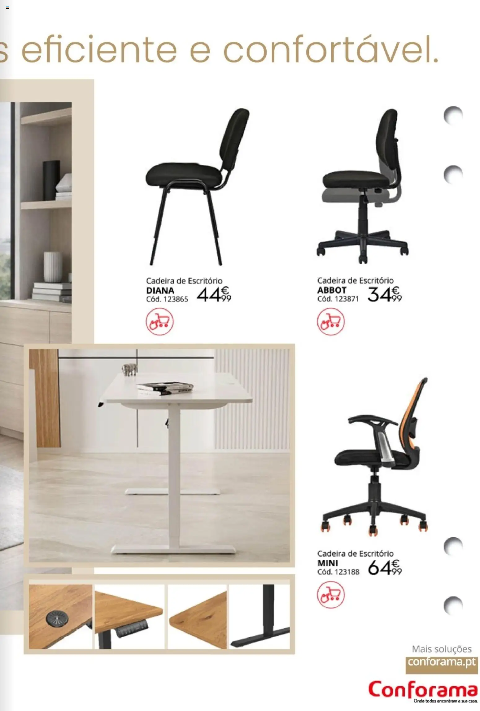 Conforama Escritórios for all │ válido de 12/08/2026 | Página: 23 | Produtos: Cadeira de escritório, Cadeira