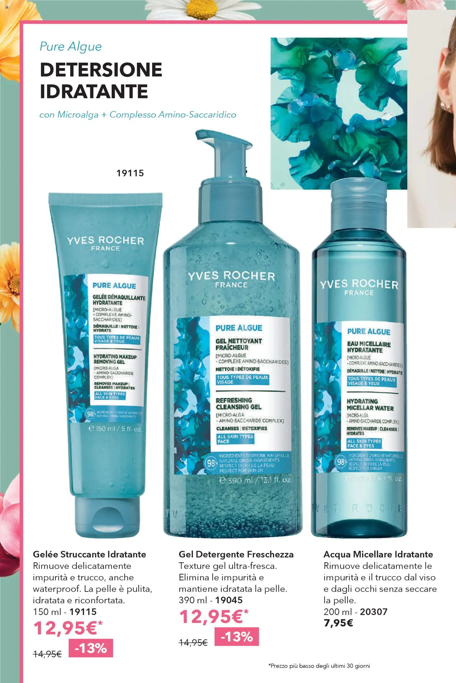 Volantino Yves Rocher del 23.04.2026 | Pagina: 24 | Prodotti: Struccante, Detergente, Acqua, Trucco