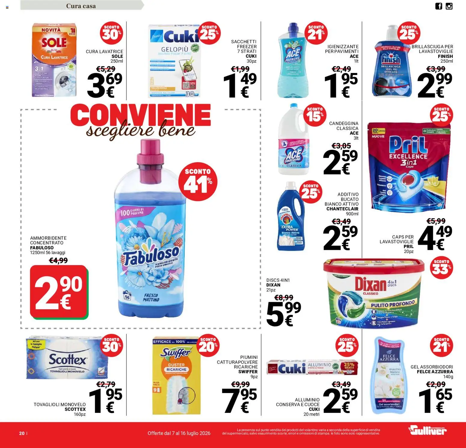 Volantino Gulliver del 07/07/2026 | Pagina: 20