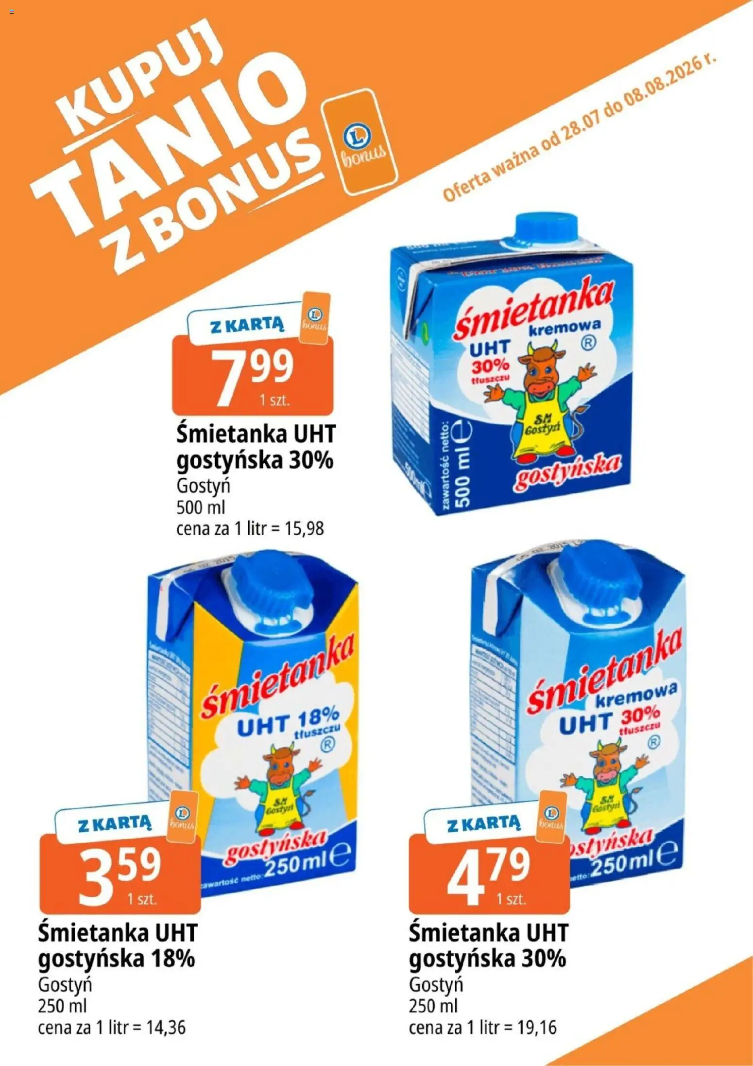 E.Leclerc gazetka - Kupuj Tanio Z Bonus od 28.07.2026 | Strona: 14 | Produkty: Karta