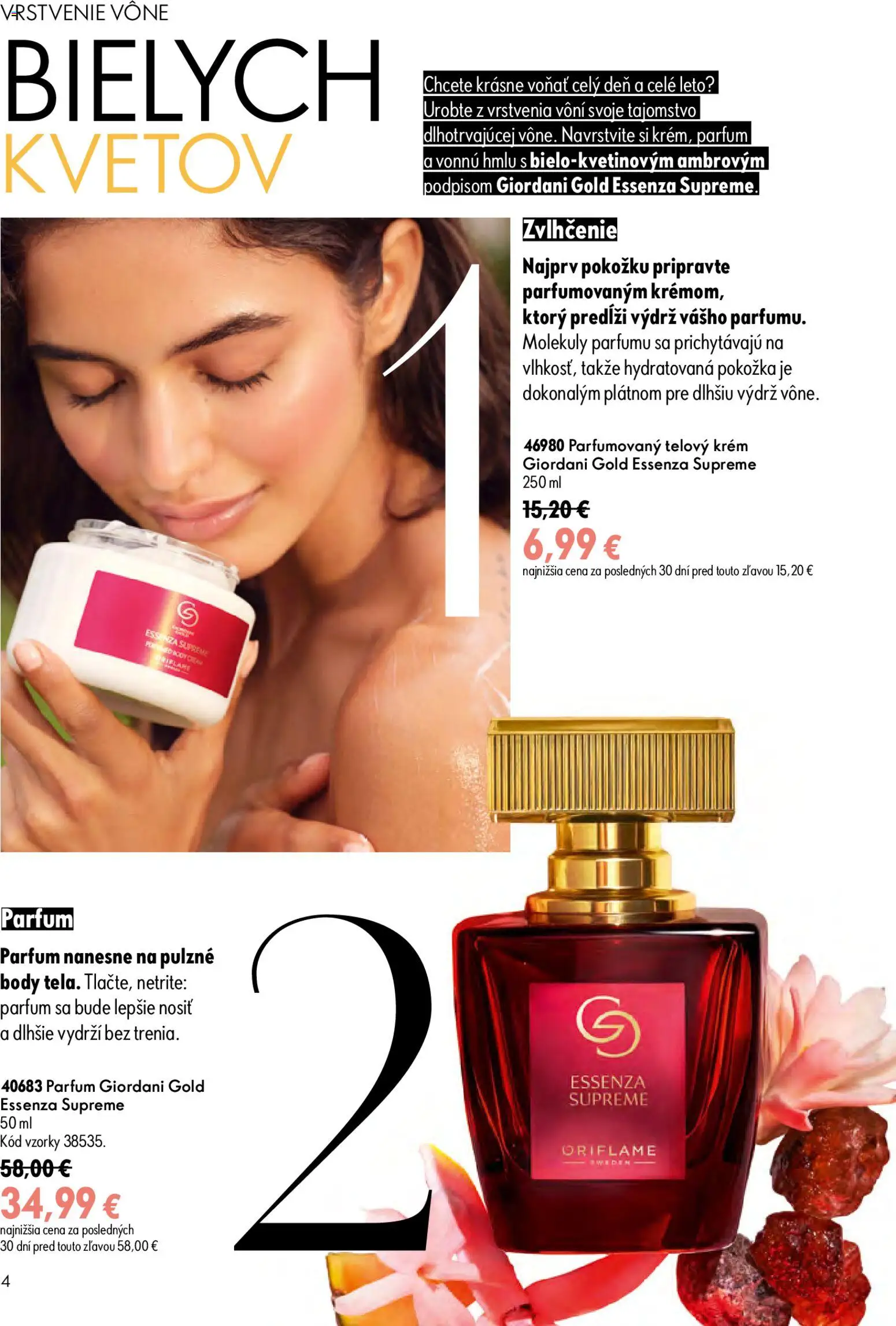 Nové Oriflame akcie – leták je platný od 17.06.2026 | Strana: 4 | Produkty: Telový krém, Krém