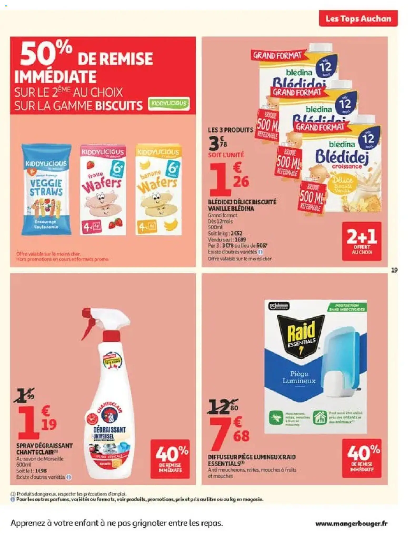 {H1} | Page: 19 | Produits: Diffuseur, Fruits, Dégraissant, Biscuits
