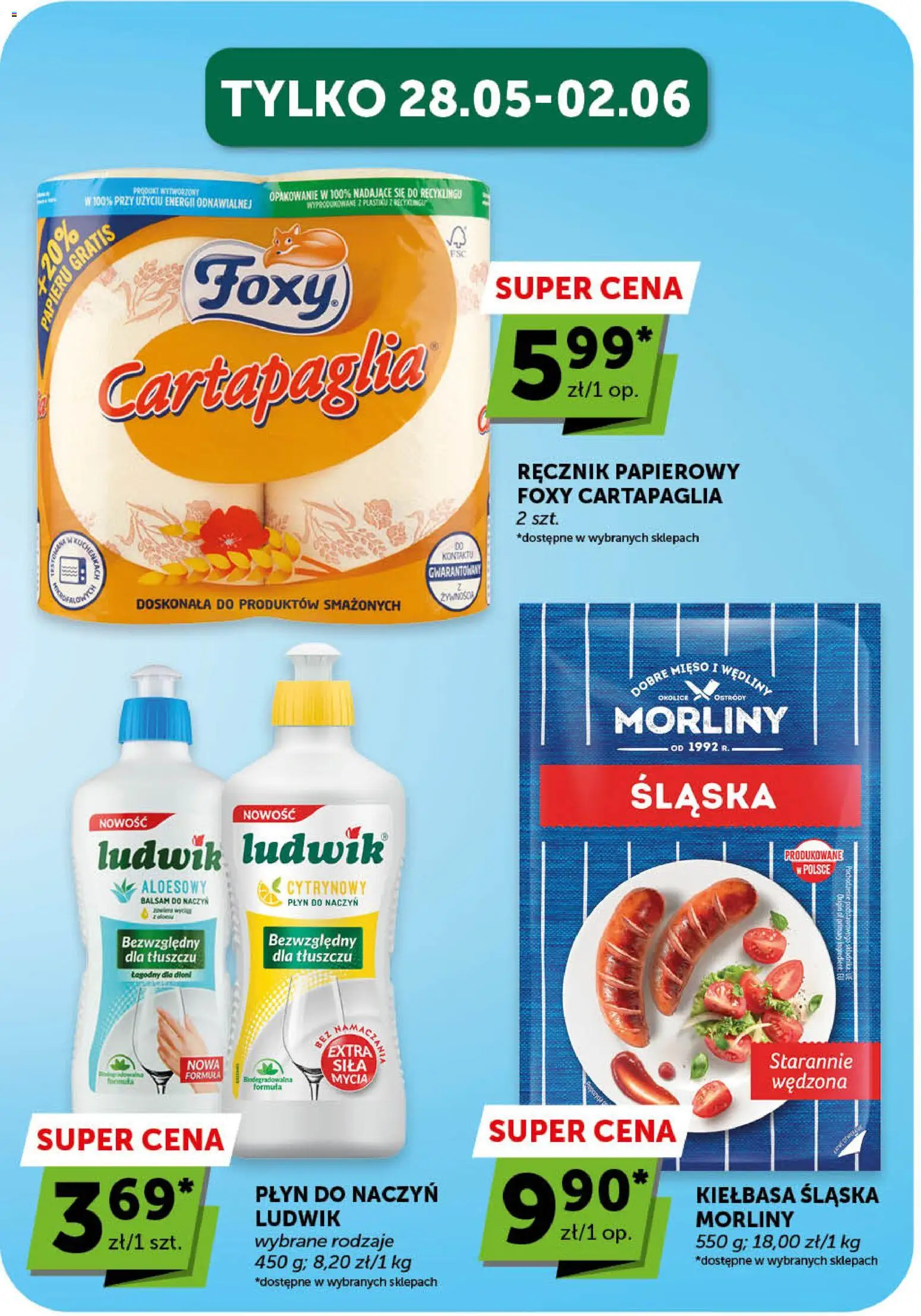 Euro Sklep gazetka - Market od 28.05.2026 | Strona: 19 | Produkty: Kiełbasa, Mięso, Kiełbasa śląska, Wędliny