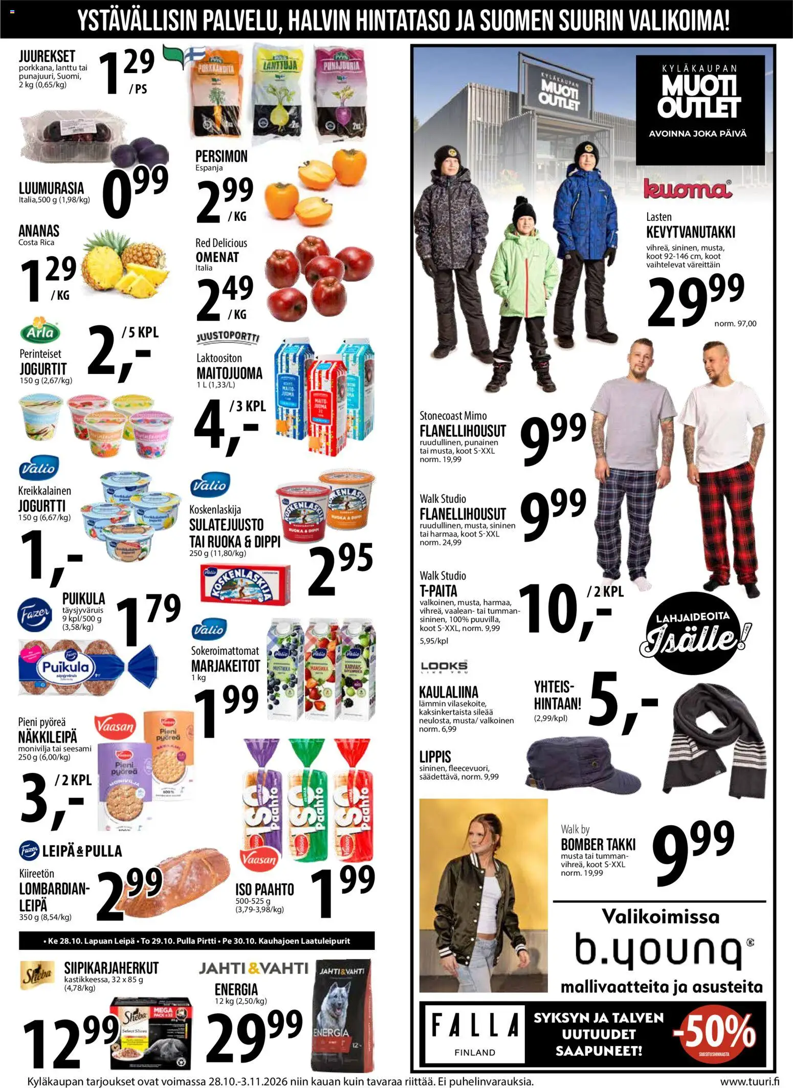Tuuri tarjoukset – voimassa 28/10/2026 alkaen | Sivu: 10 | Tuotteet: Omenat, Lippis, Lanttu, Pulla