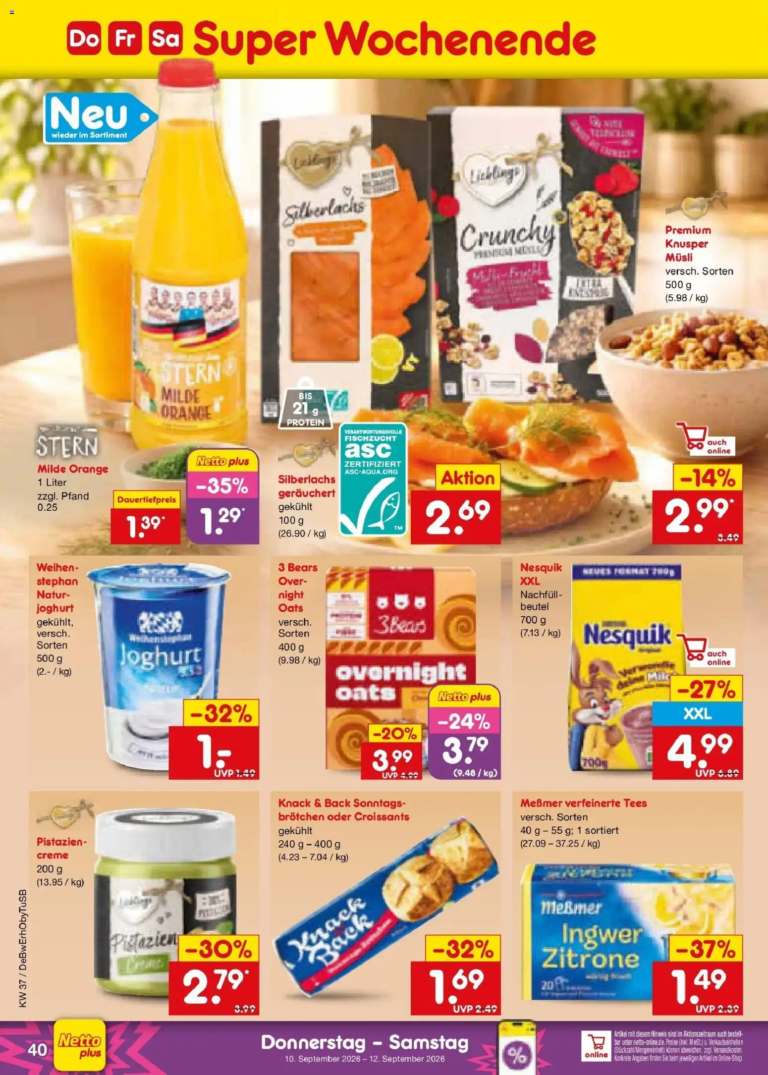 Netto Marken-Discount Prospekt Waiblingen-Bittenfeld – gültig ab 07.09.2026 | Seite: 60 | Produkte: Musli, Messmer, Pistazien, Zitrone
