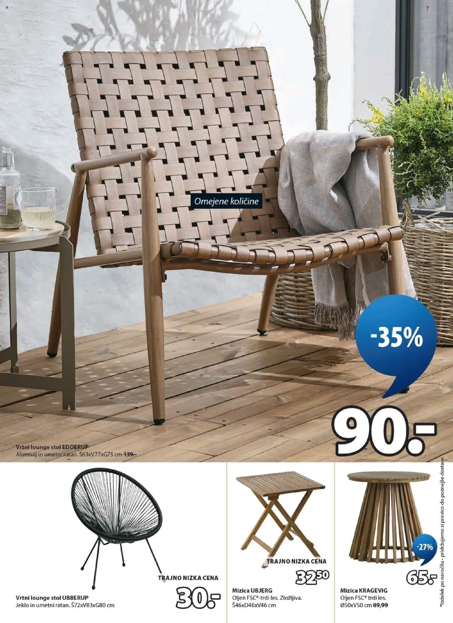 Novi JYSK katalog ponudbe – veljaven od 03.06.2026 | Stran: 7 | Izdelki: Mizica, Stol