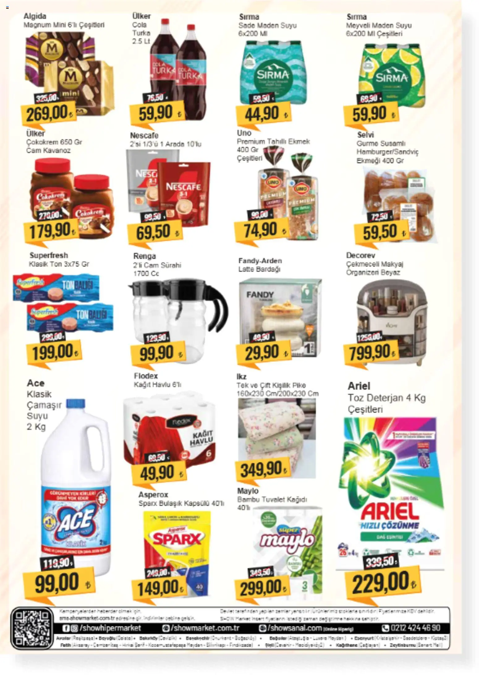 Show Market Katalog - 05.06.2026 tarihinden itibaren geçerlidir | Sayfa: 2 | Ürünler: Tuvalet, Ekmek, Deterjan, Pike