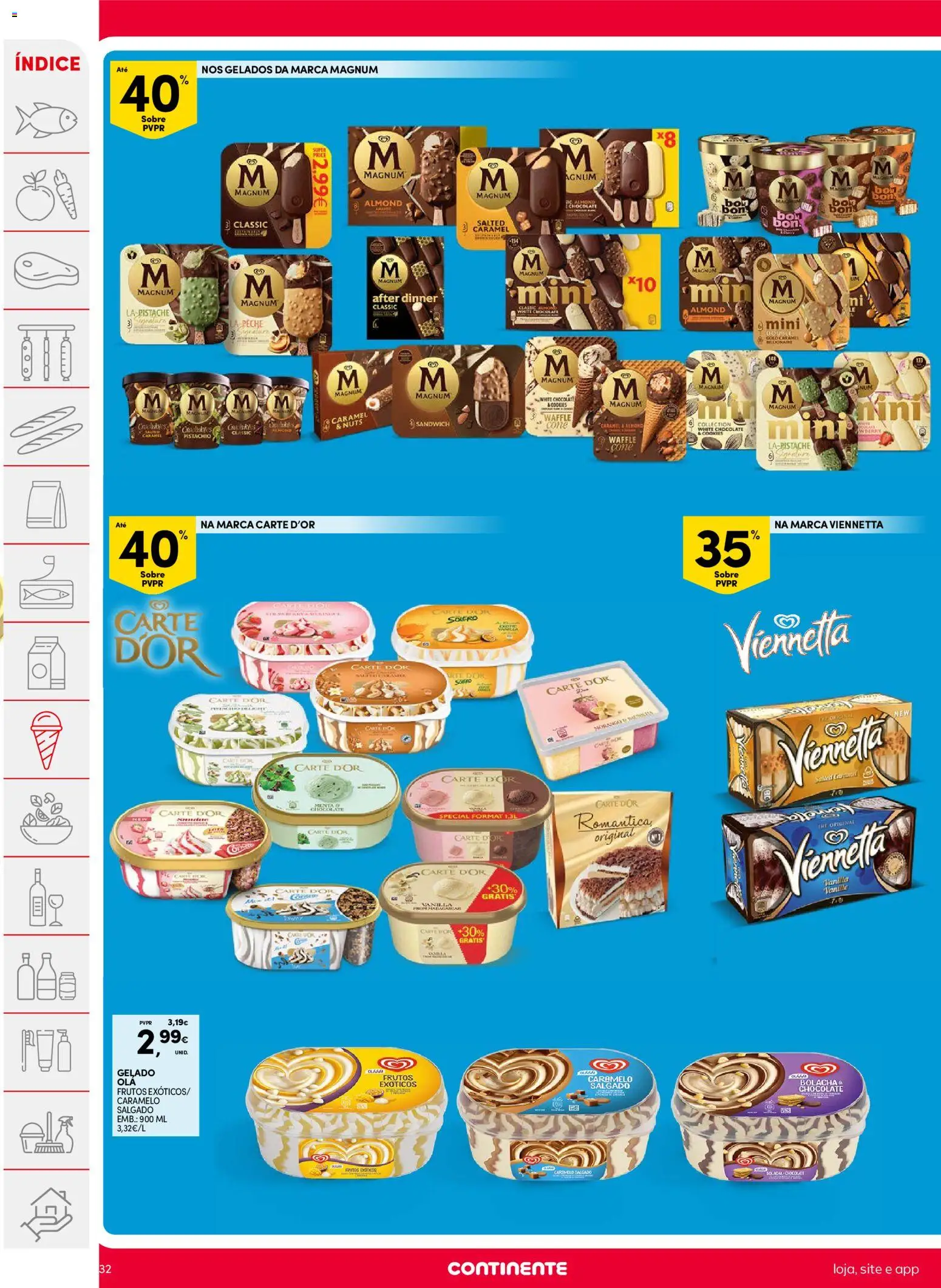 Continente folheto │ válido de 11/08/2026 | Página: 32 | Produtos: Gelado, Chocolate