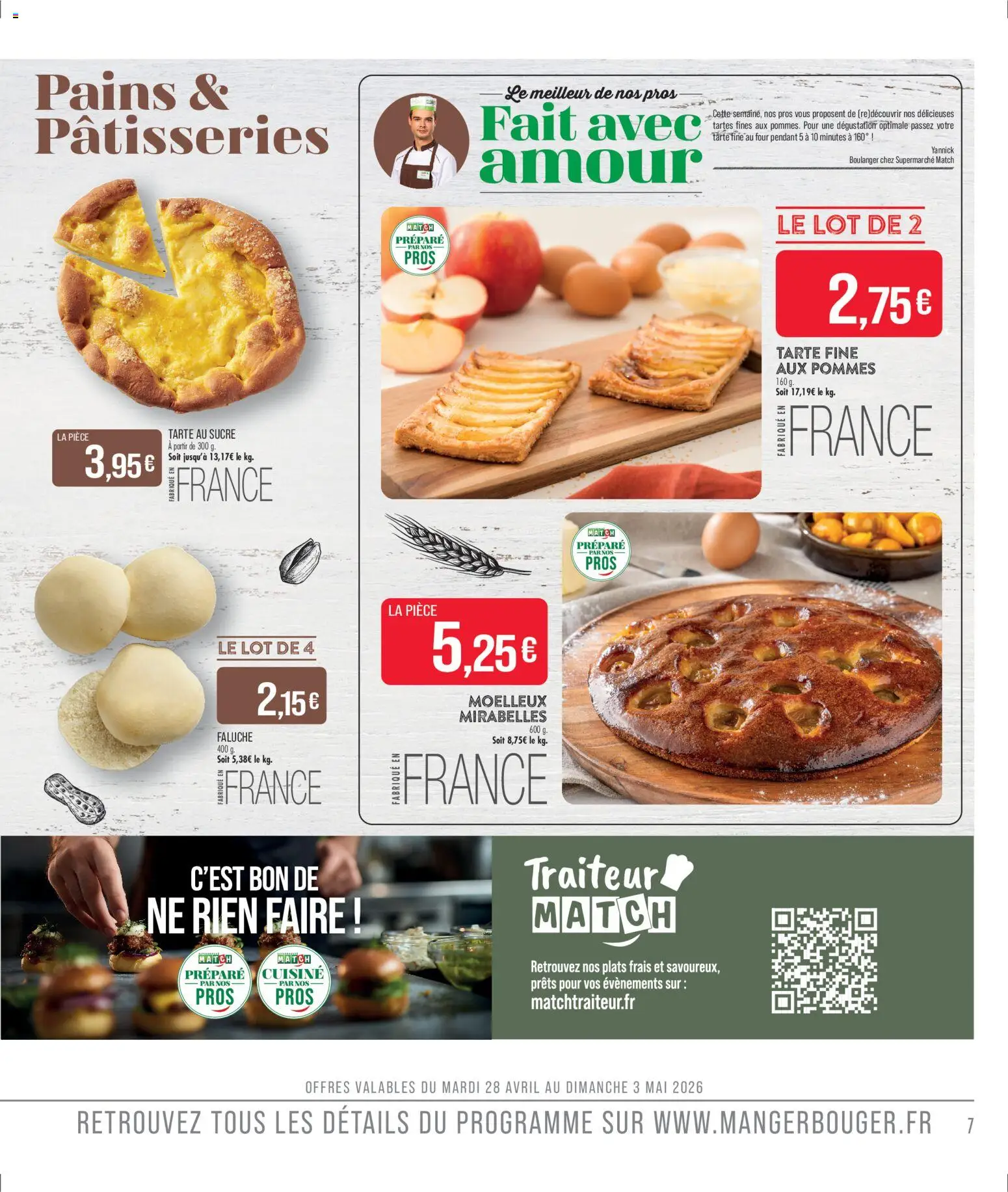 {H1} | Page: 7 | Produits: Sucre, Four, Pommes