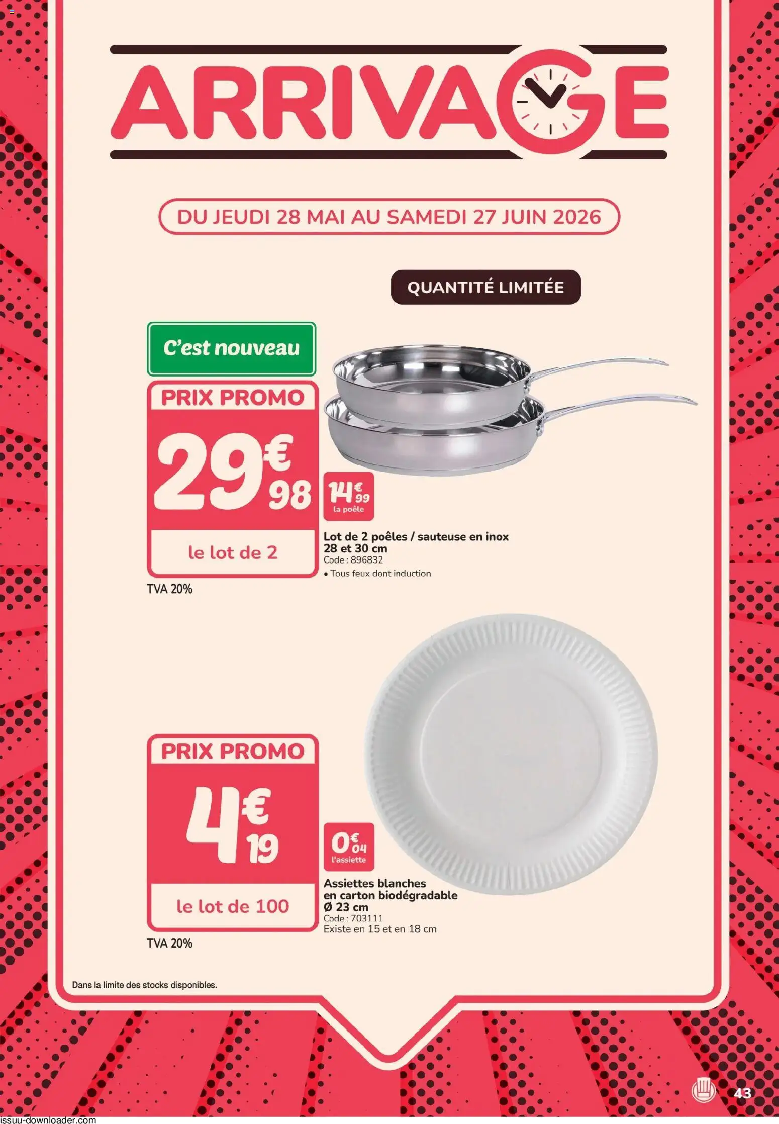{H1} | Page: 43 | Produits: Poêle