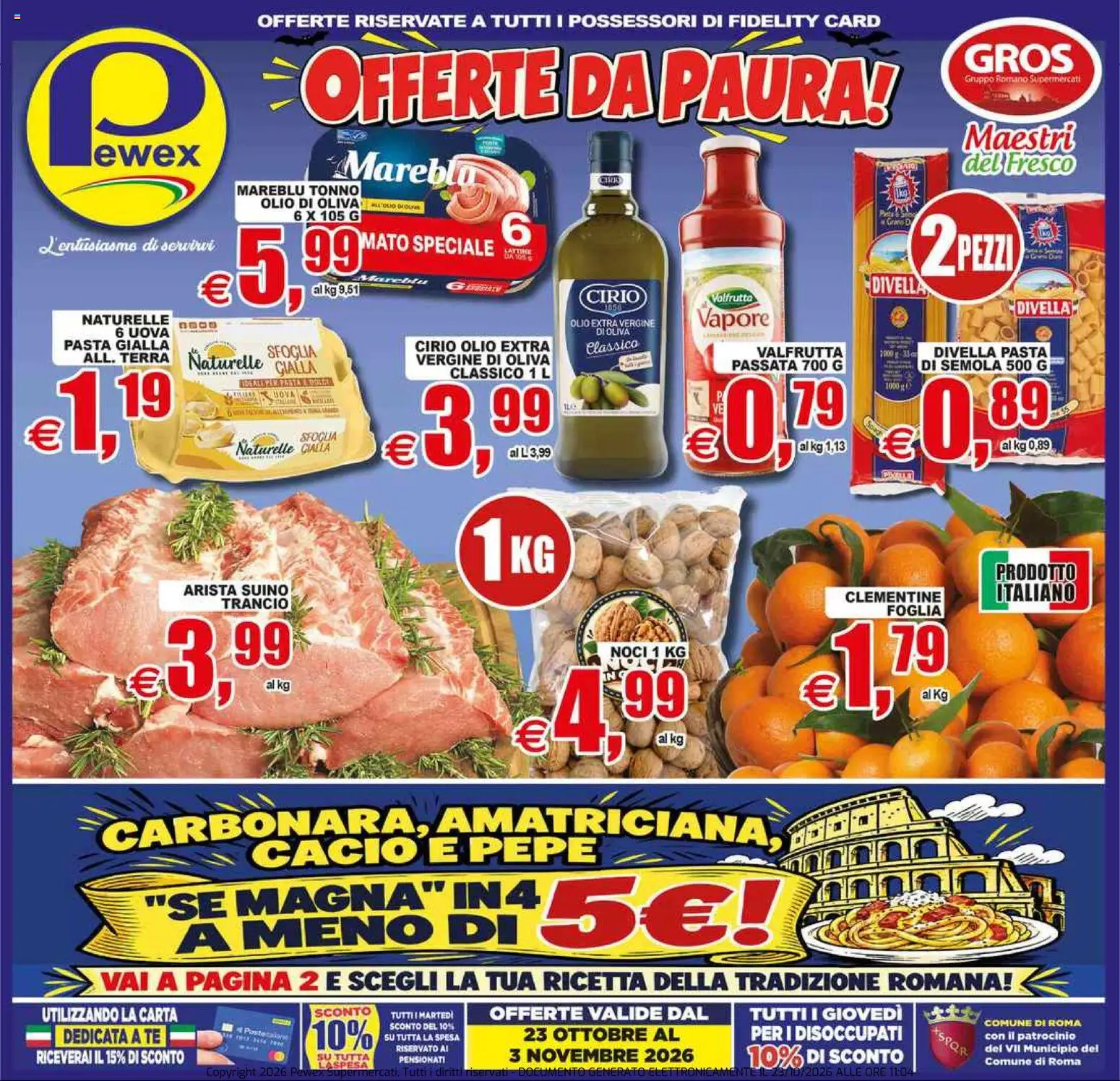 Volantino Pewex del 23/10/2026 | Pagina: 1