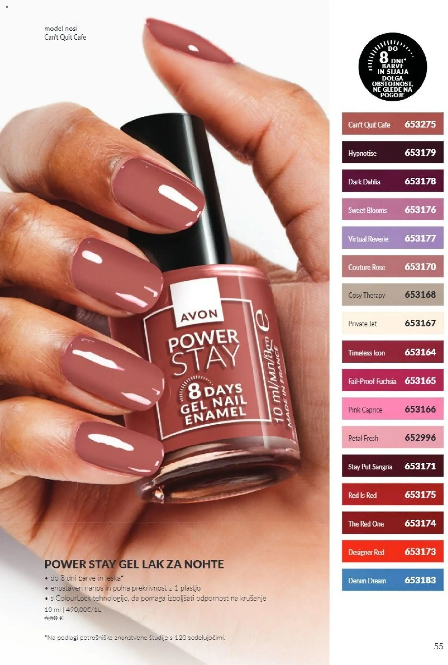 Novi Avon katalog ponudbe – veljaven od 01.10.2026 | Stran: 55 | Izdelki: Lak za nohte, Lak