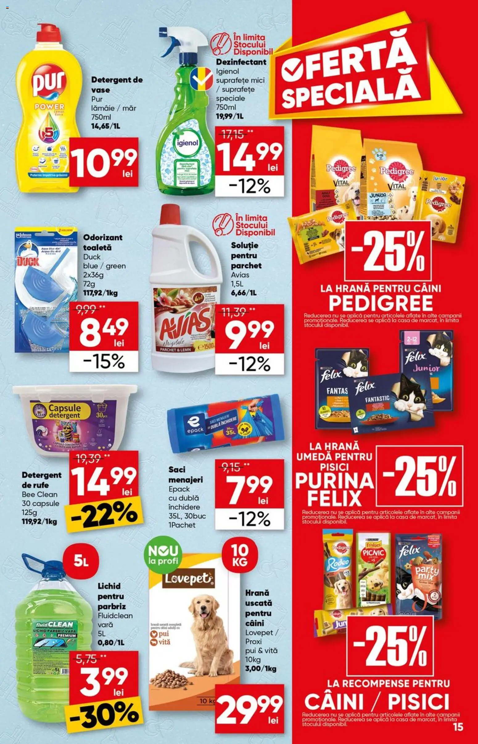 Noul catalog Profi – valabil de la 24.06.2026 | Pagină: 15 | Produse: Pomelo, Hrană pentru câini, Parchet, Detergent