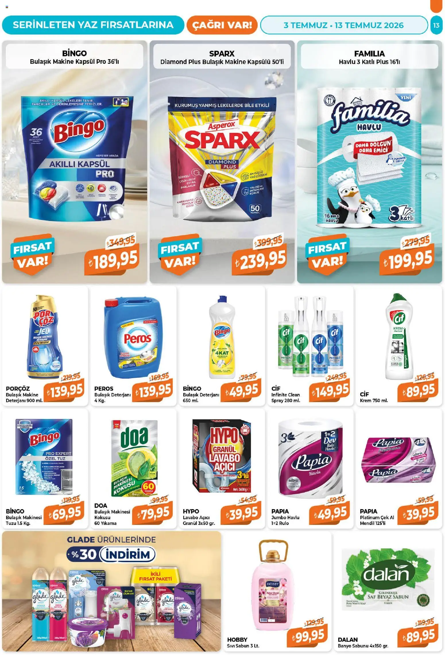 Çağrı Market Katalog - 03 Temmuz 2026 tarihinden itibaren geçerlidir | Sayfa: 13