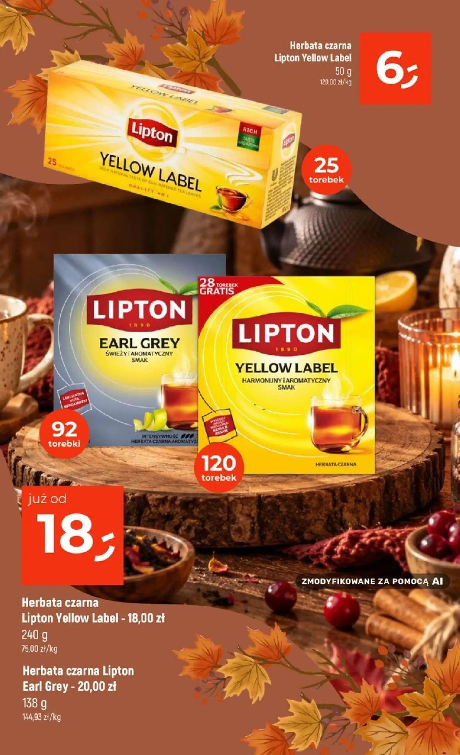 Dealz gazetka - Jesienna Rozgrzewka od 01.10.2026 | Strona: 22 | Produkty: Herbata czarna, Earl Grey, Herbata, Torebki