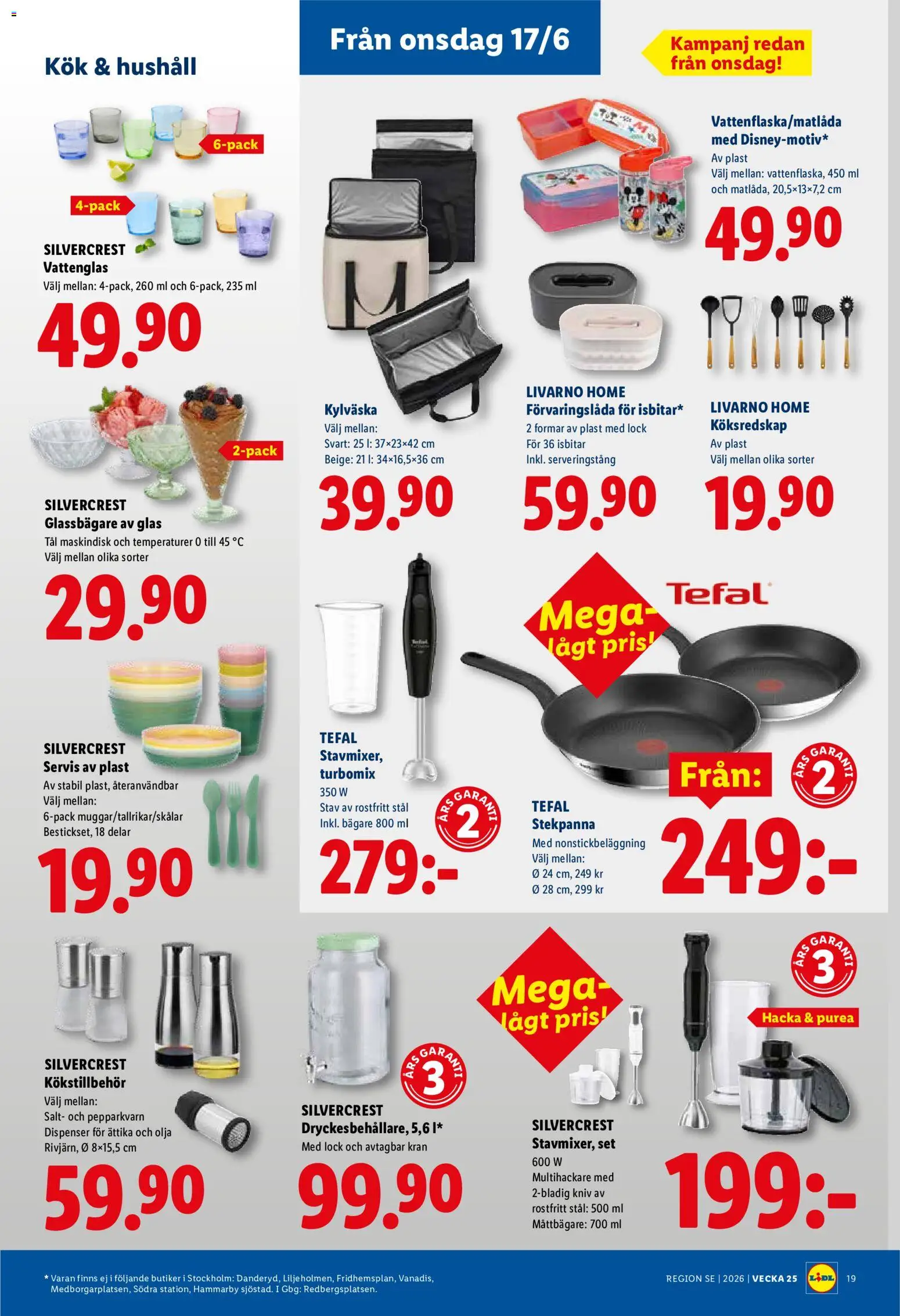 Lidl reklamblad aktuell från 15.06.2026 | Sida: 22 | Produkter: Salt, Ättika, Stekpanna, Kylväska