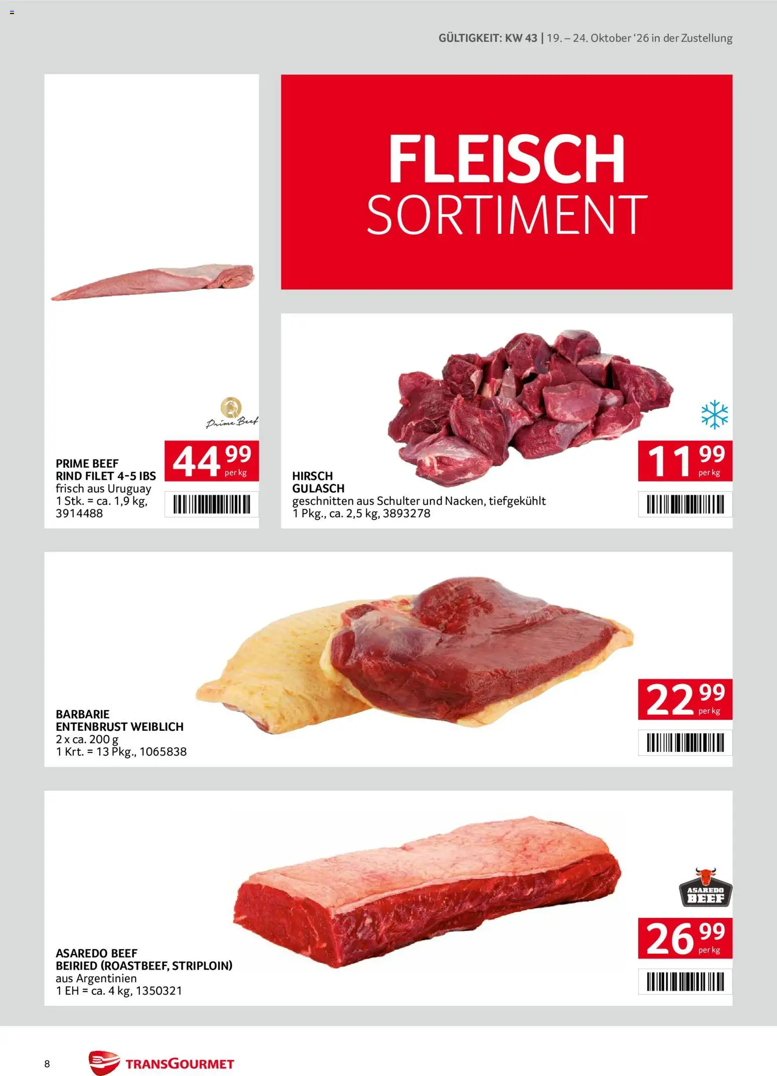Transgourmet Flugblatt gültig ab 19.10.2026 | Seite: 8