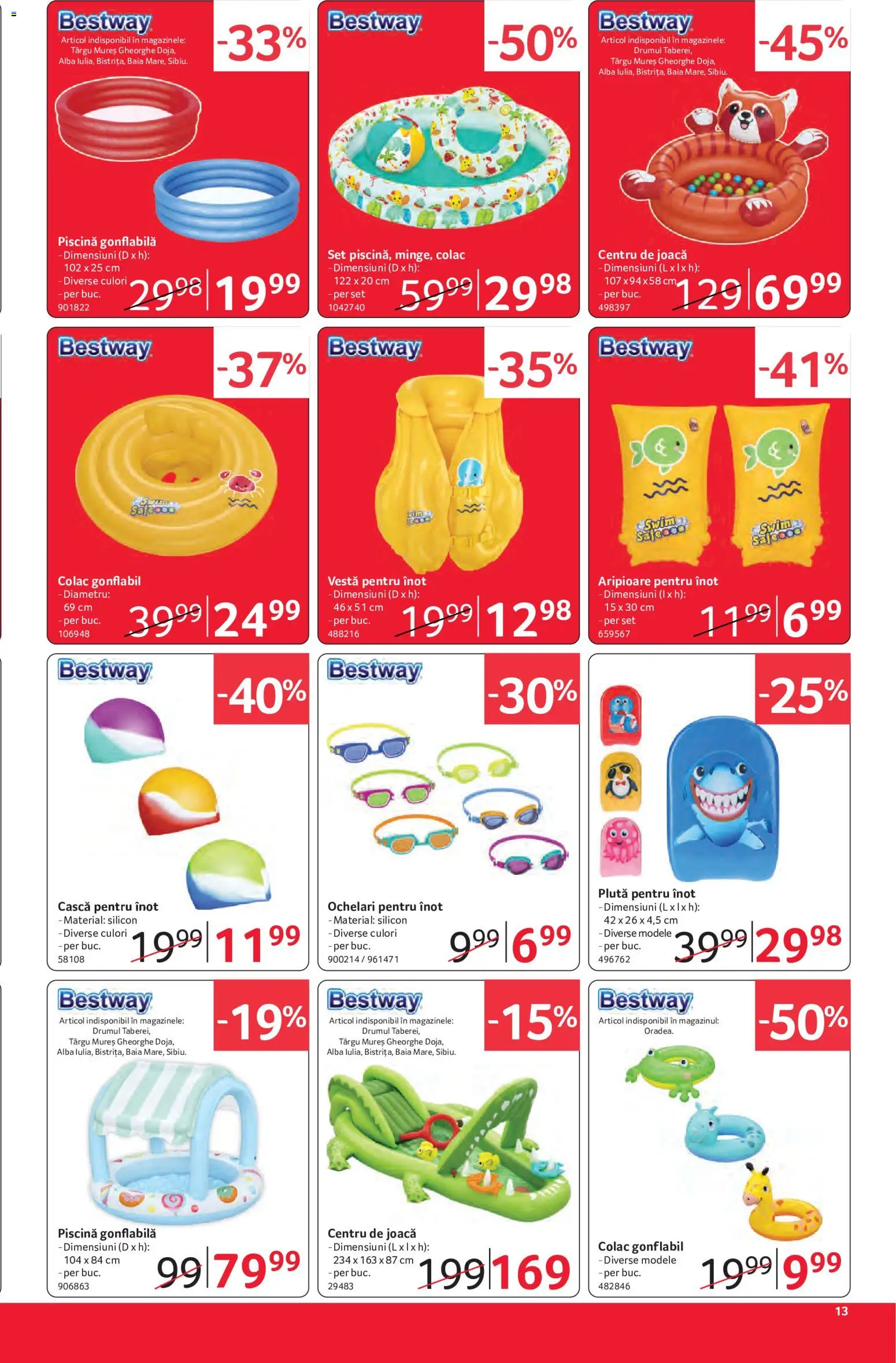 Noul catalog Selgros – valabil de la 12.06.2026 | Pagină: 13 | Produse: Ochelari, Piscină, Köpek Uzaklaştırıcılar, Vestă